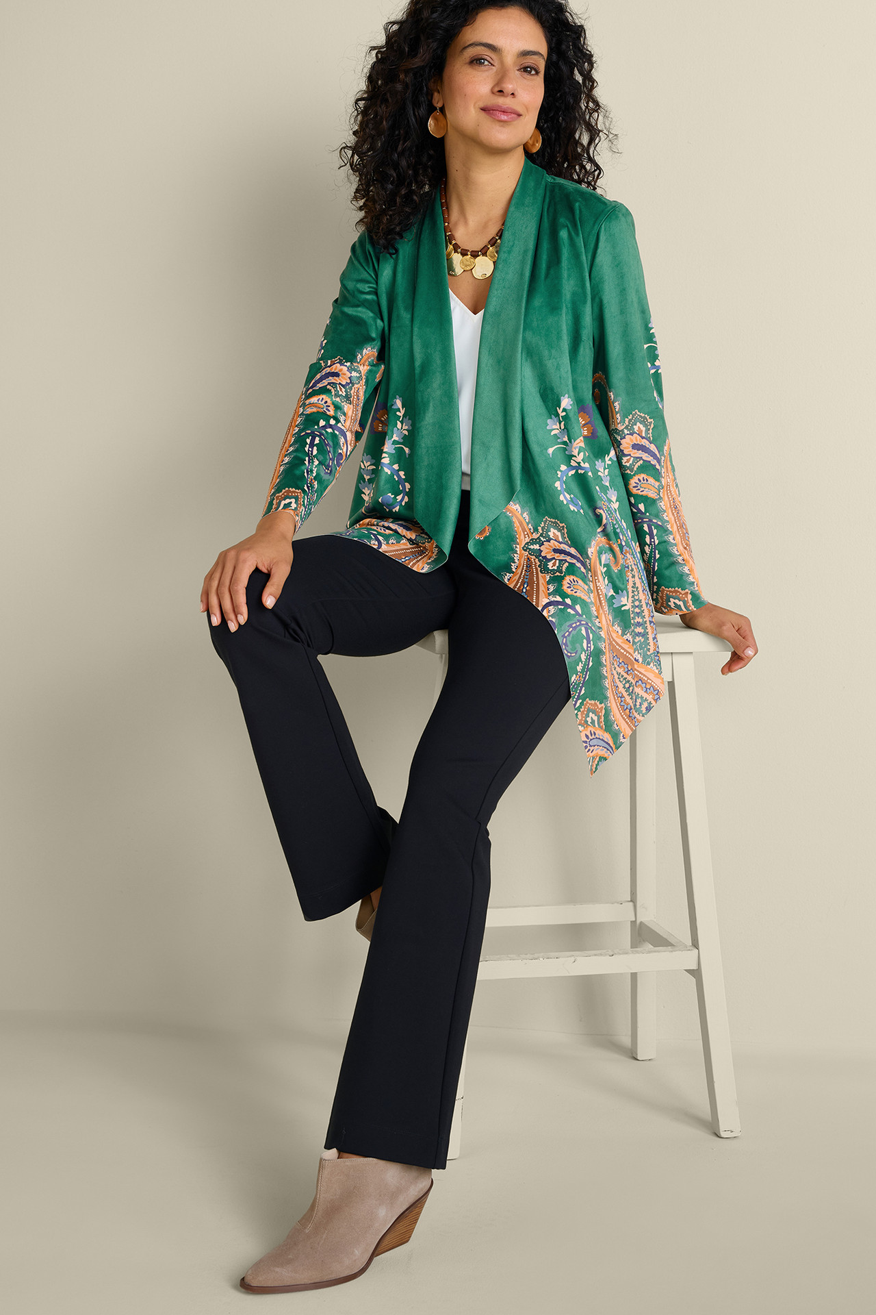 Chouteau Faux Suede Jacket - Soft Surroundings Outlet