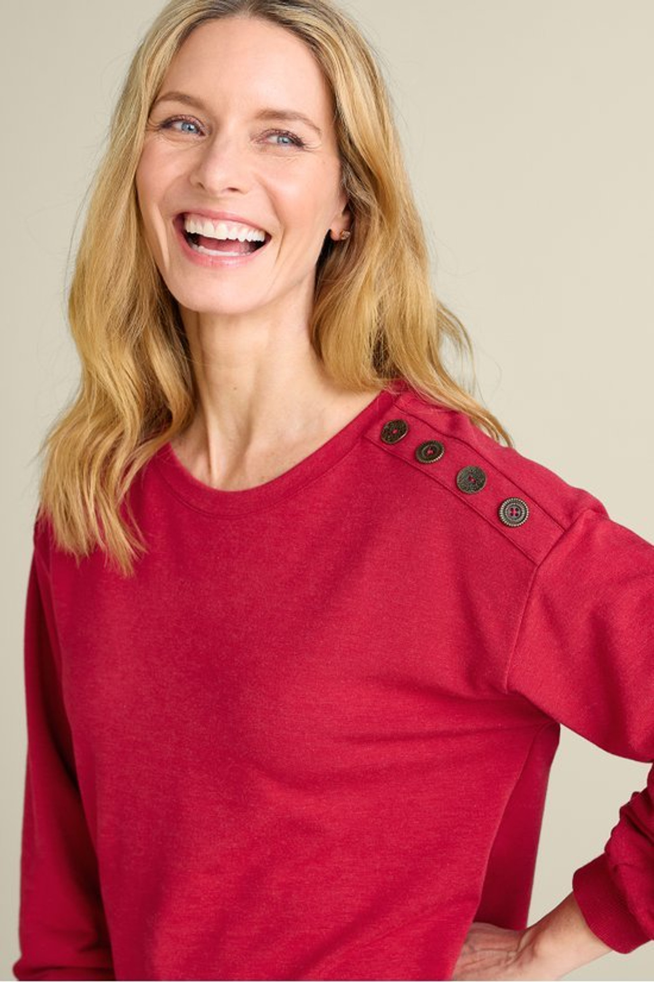 Siesta Soft Button Shoulder Tunic - Soft Surroundings Outlet
