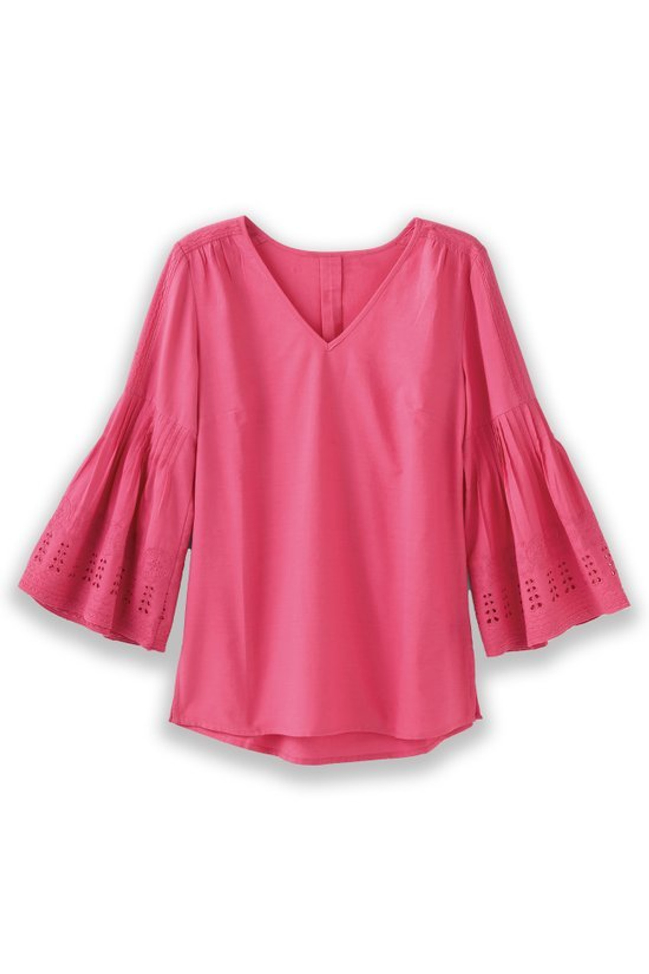 Heloise Eyelet Sleeve Tunic - Soft Surroundings Outlet