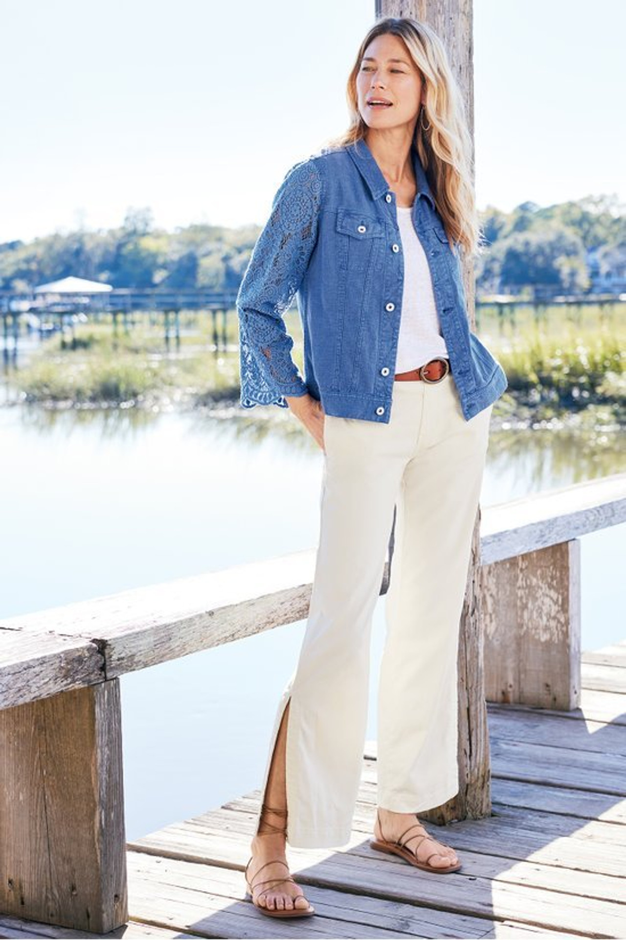 Varese Linen Blend Jacket - Soft Surroundings Outlet