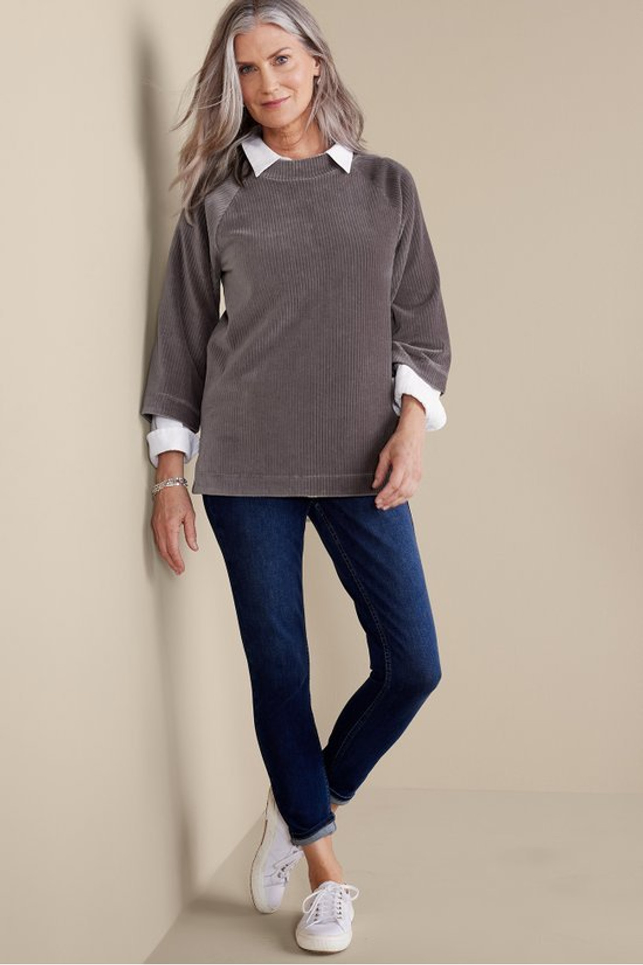 Samina Corduroy Pullover - Soft Surroundings Outlet