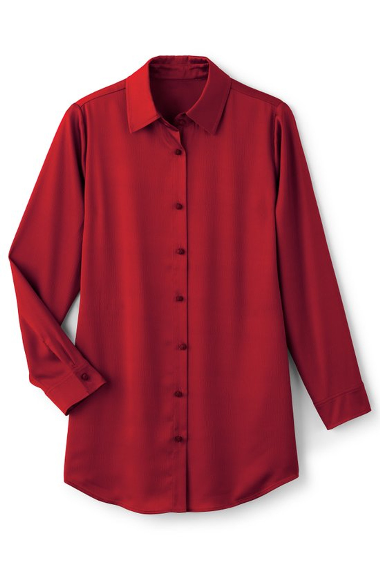 Satin Boyfriend Shirt - Soft Surroundings Outlet