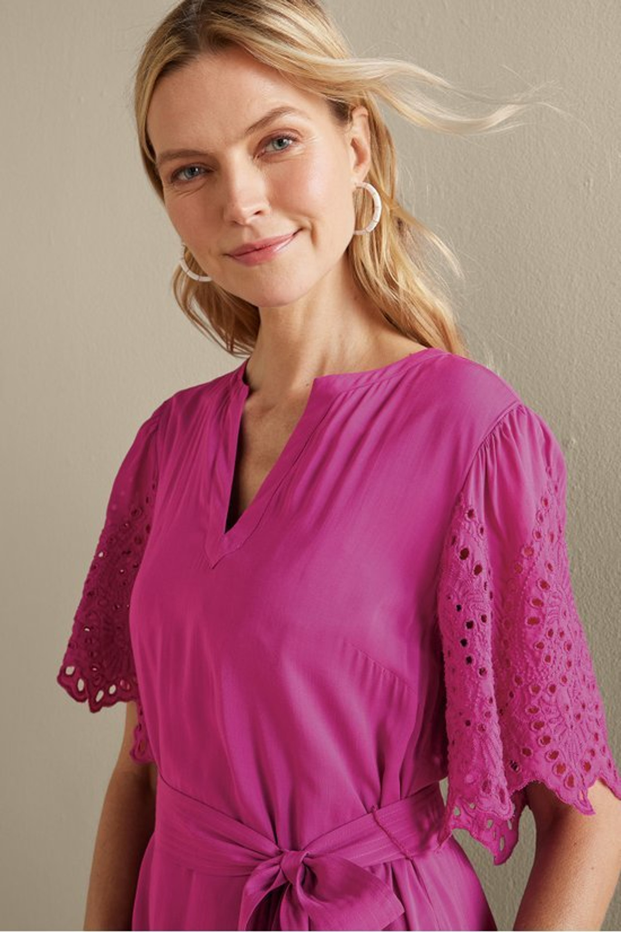 Verena Eyelet Midi Dress - Soft Surroundings Outlet