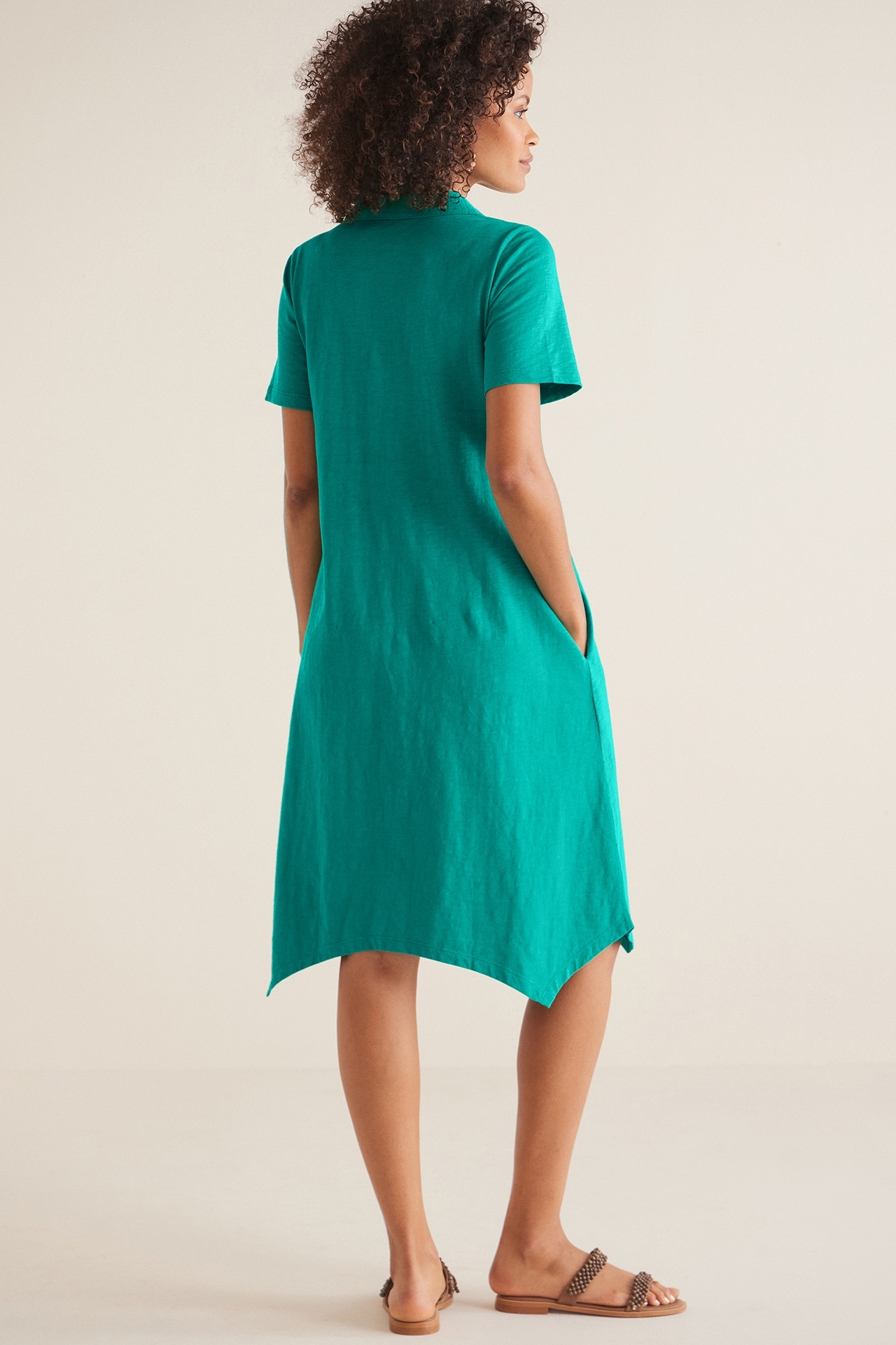 Danielle Button Dress - Soft Surroundings Outlet