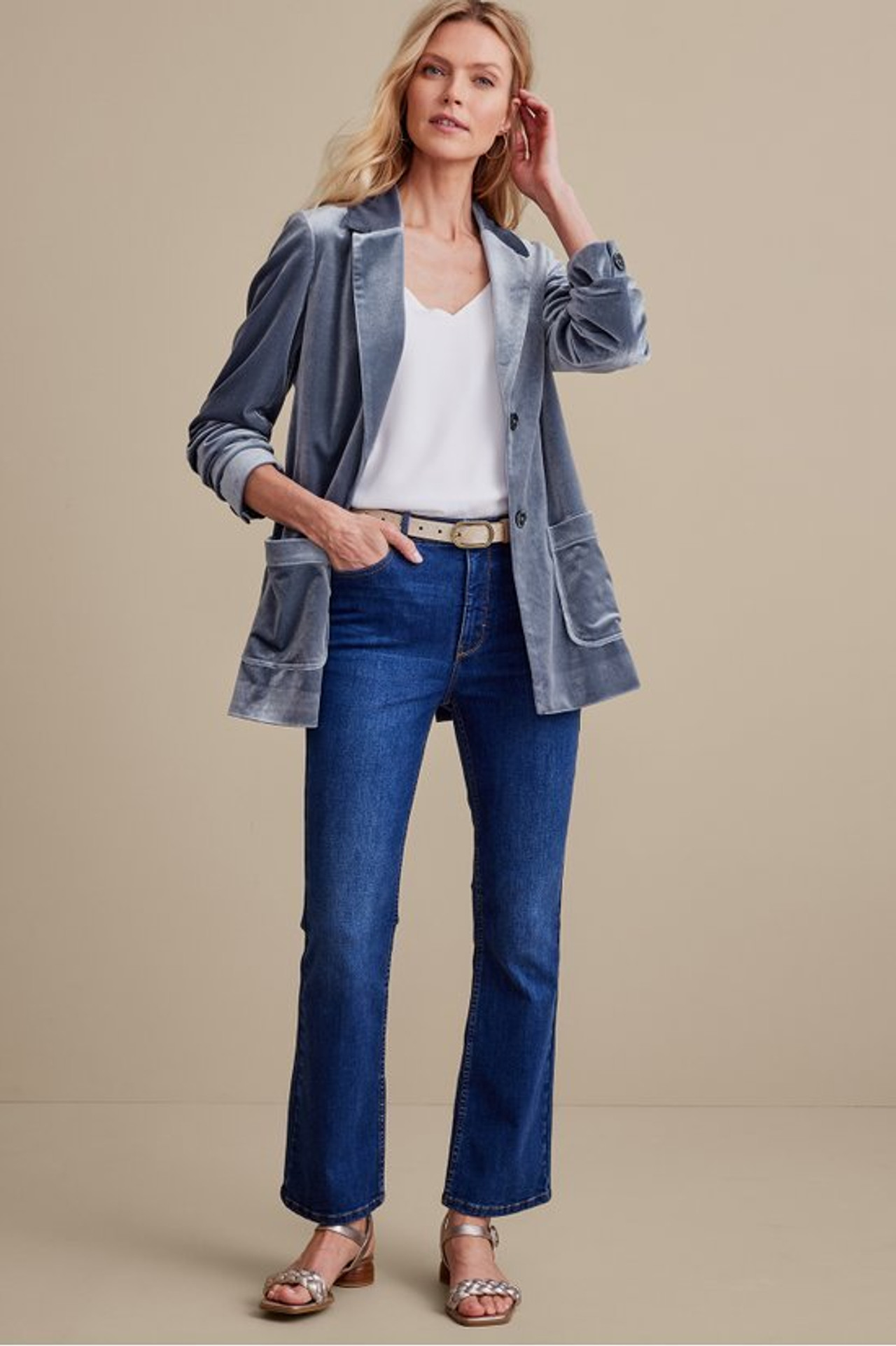 Holly Velvet Blazer - Soft Surroundings Outlet