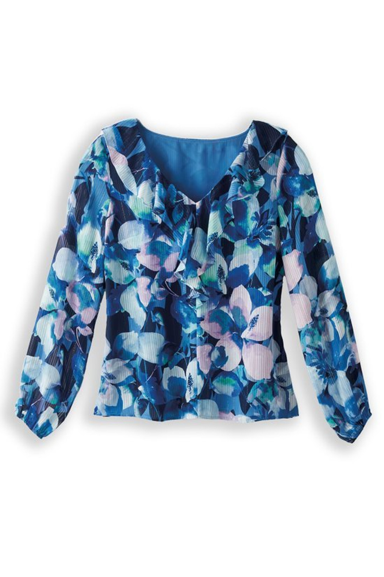 Xenia Ruffle Top - Soft Surroundings Outlet