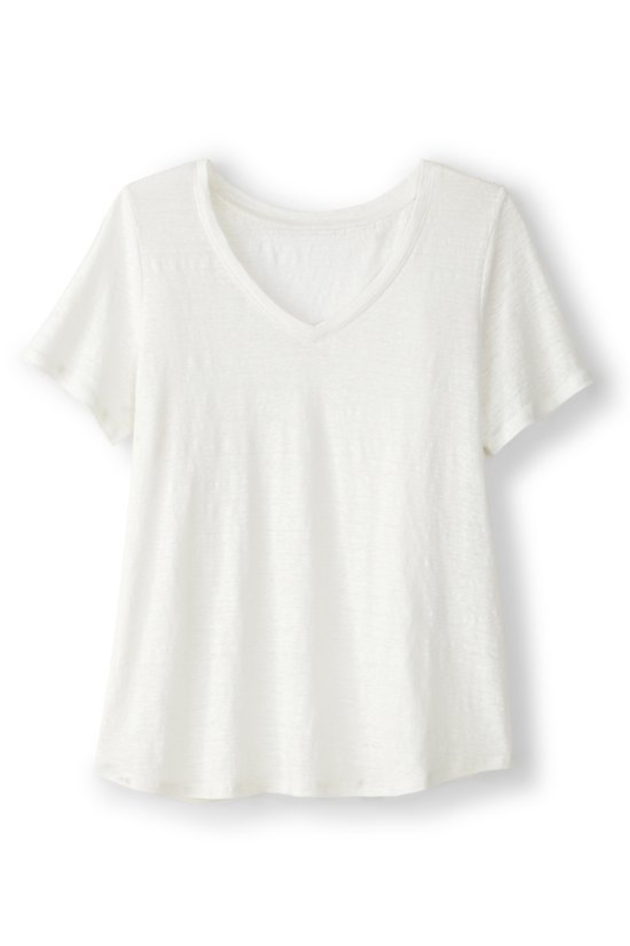 Aubrey Linen Slub Tee - Soft Surroundings Outlet