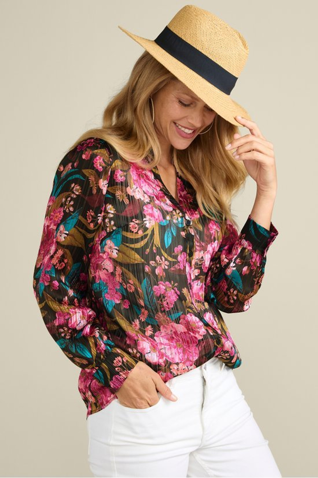 Josie Shimmer Shirt - Soft Surroundings Outlet