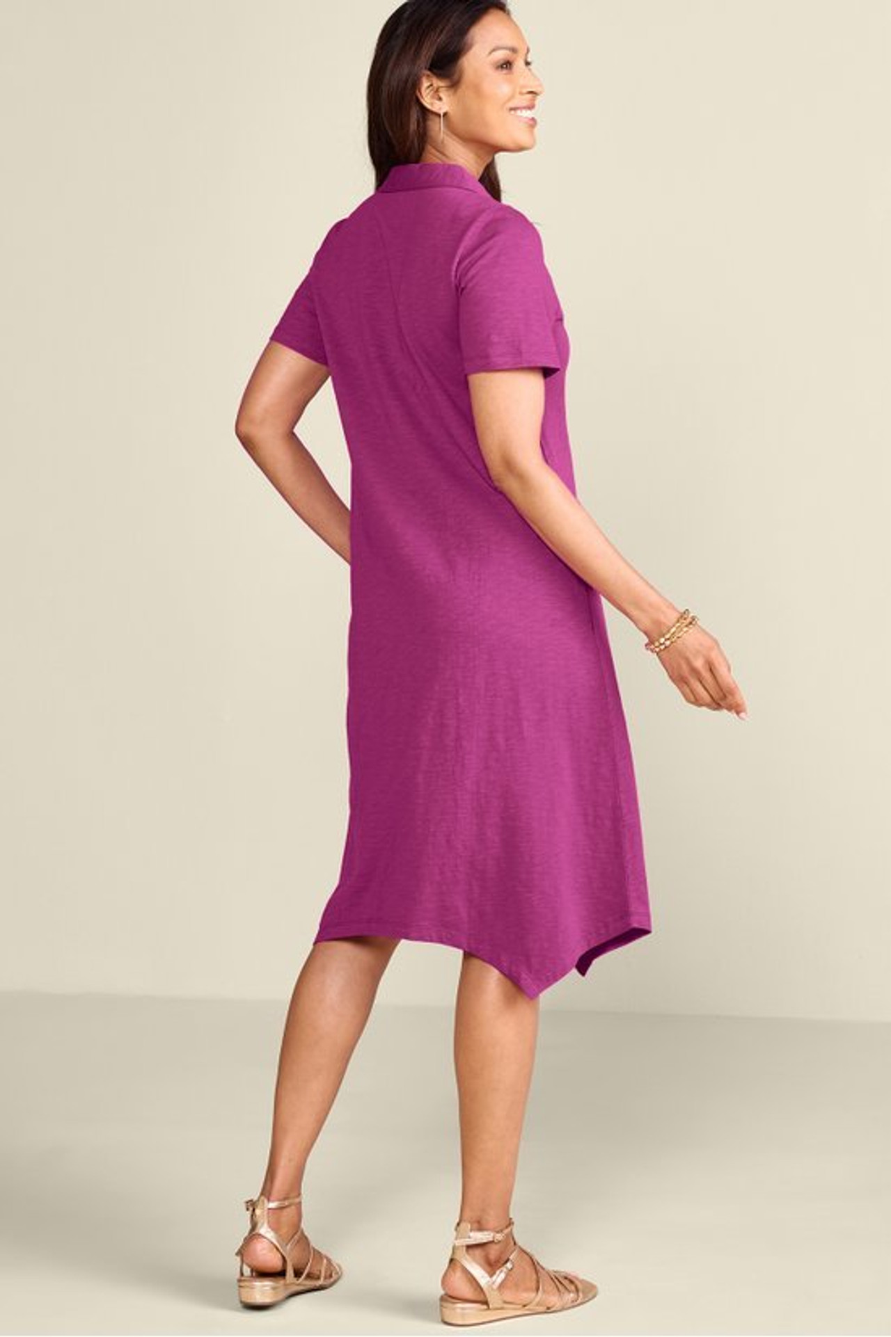 Danielle Button Dress - Soft Surroundings Outlet