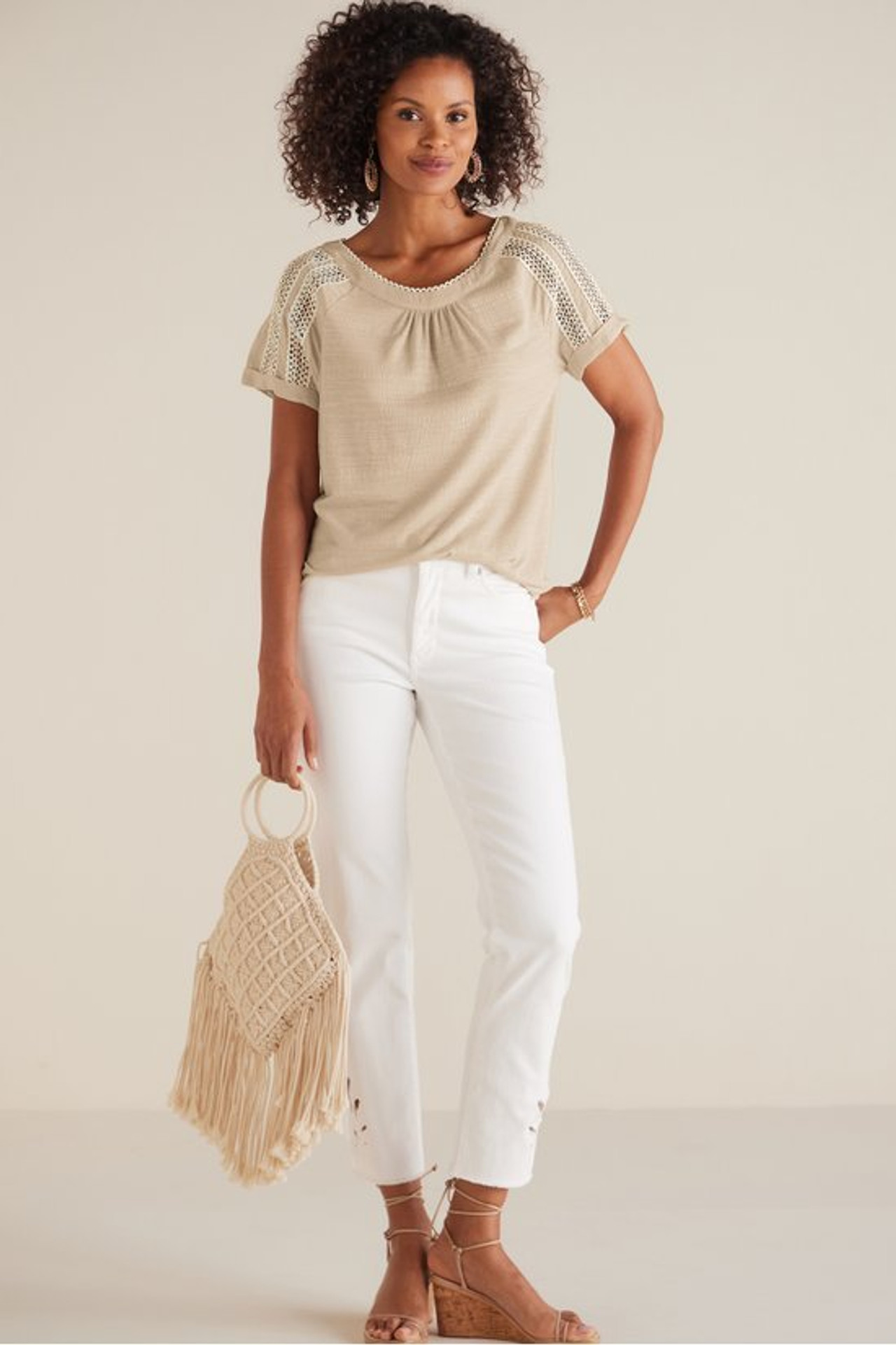 Halle Short Sleeve Top - Soft Surroundings Outlet