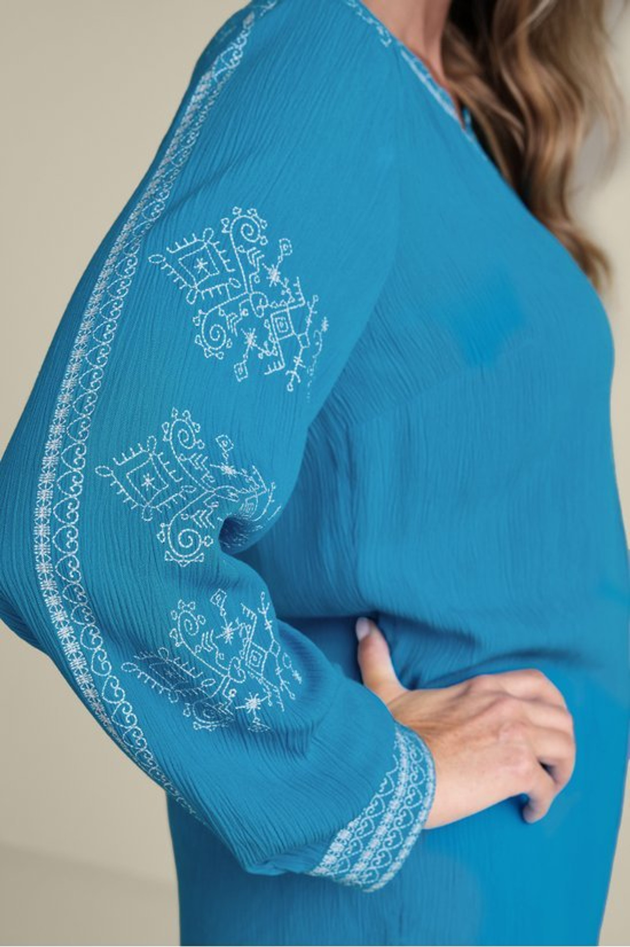 Imane Gauze Tunic - Soft Surroundings Outlet