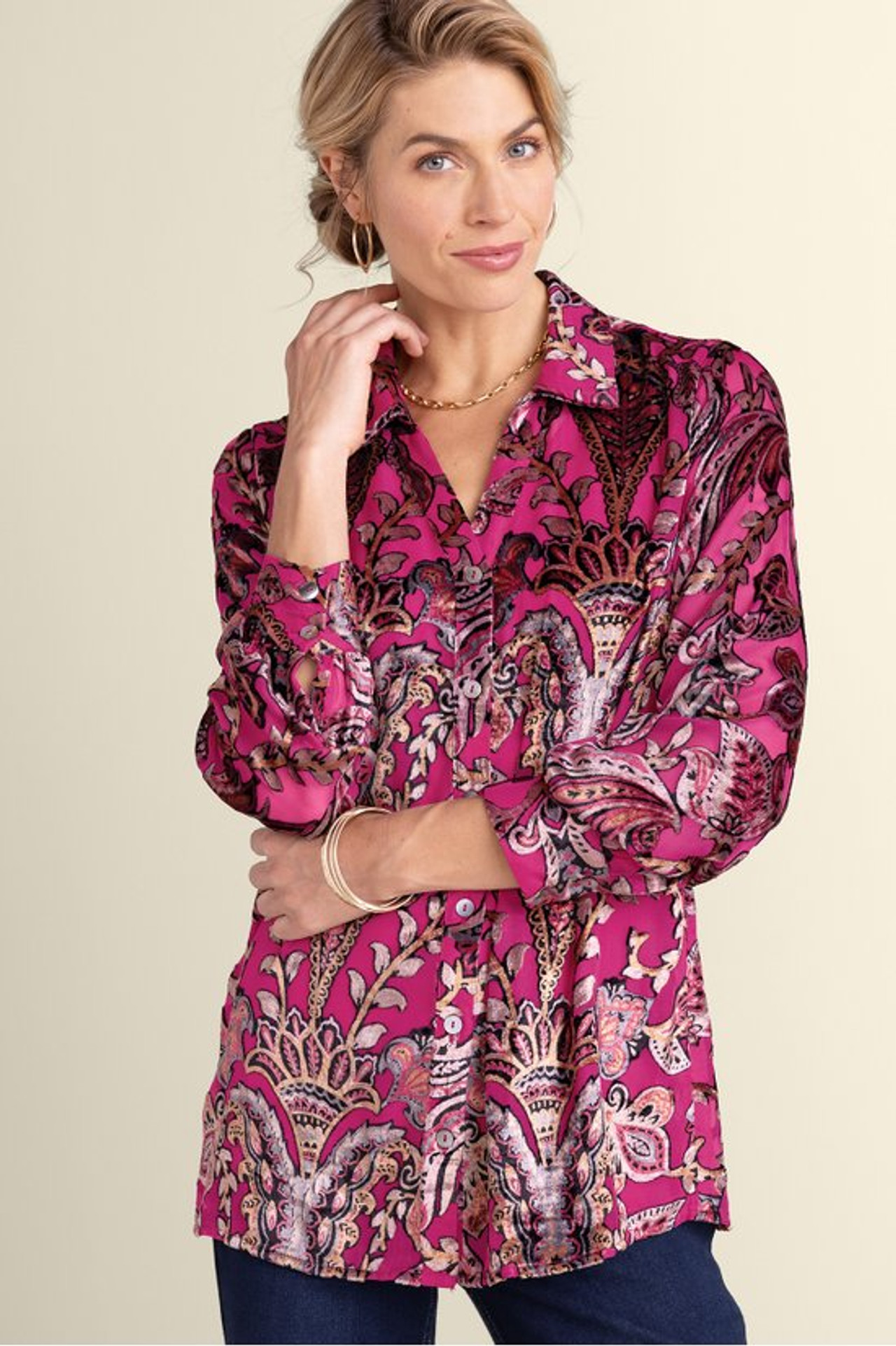 Bellarosa Velvet Tunic - Soft Surroundings Outlet