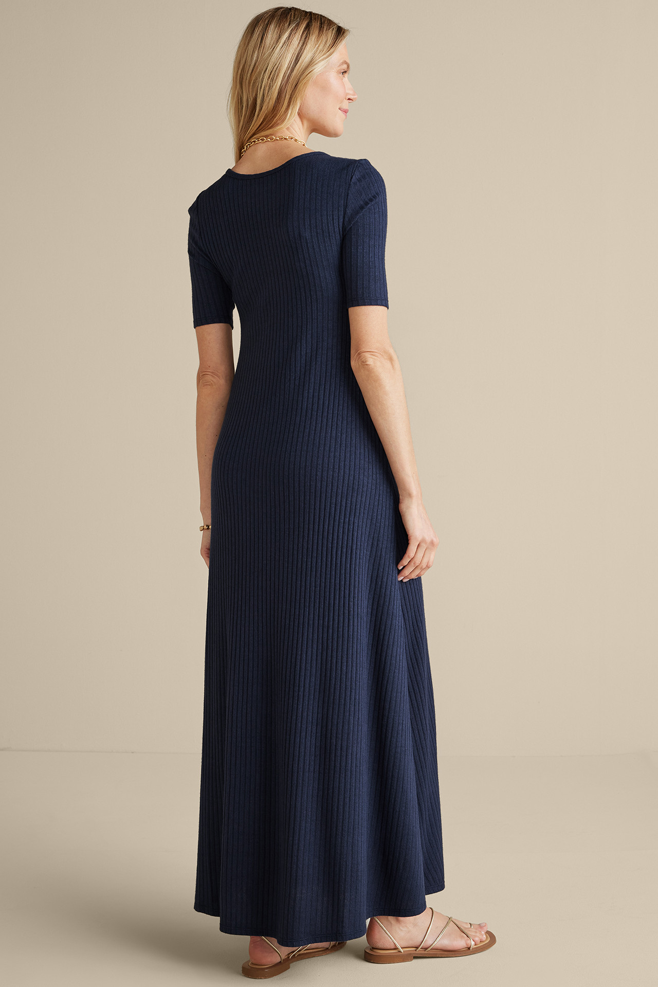 Textured Short Sleeve Santiago Dress - Soft Surroundings Outlet