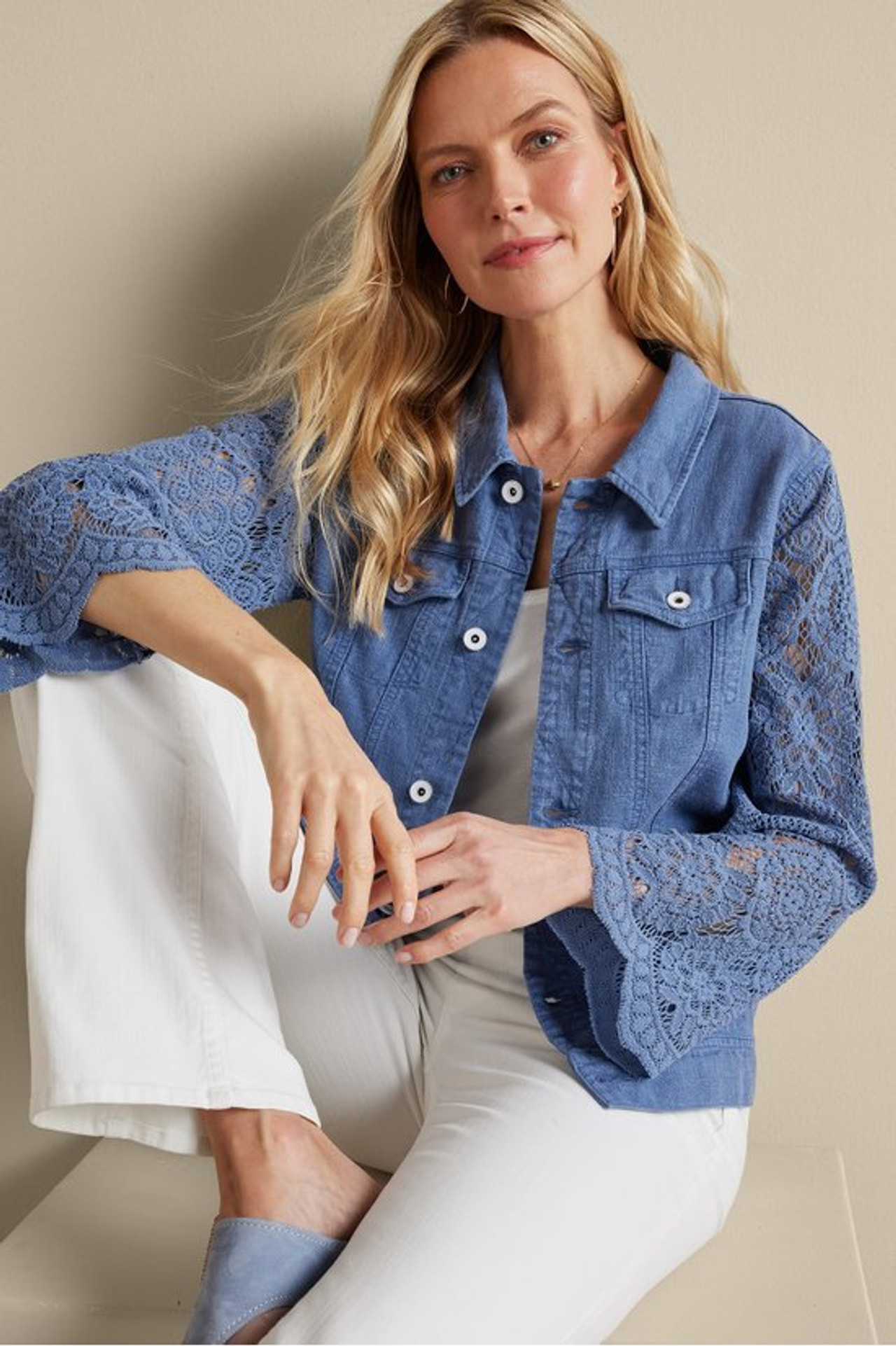 Varese Linen Blend Jacket - Soft Surroundings Outlet