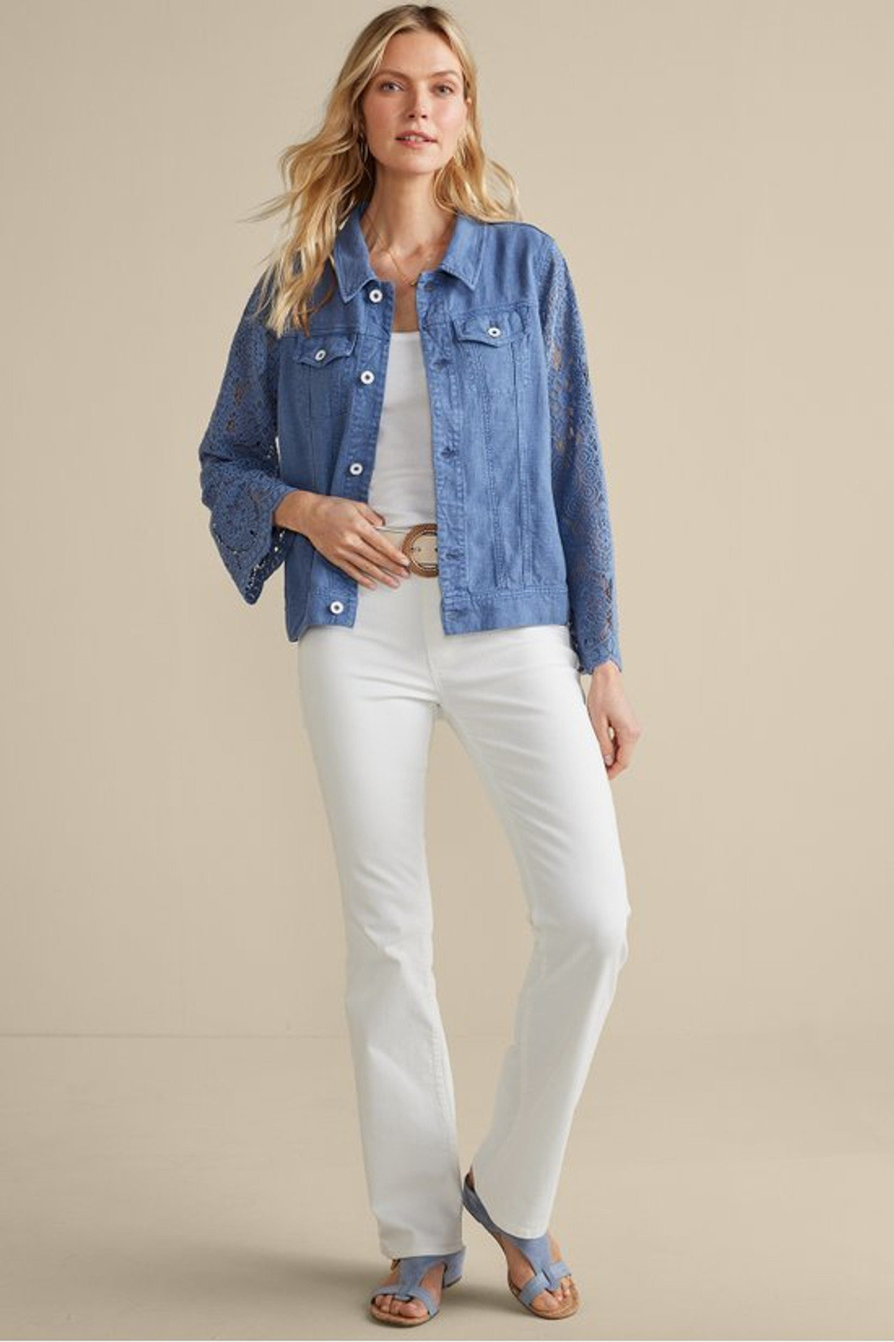 Varese Linen Blend Jacket - Soft Surroundings Outlet