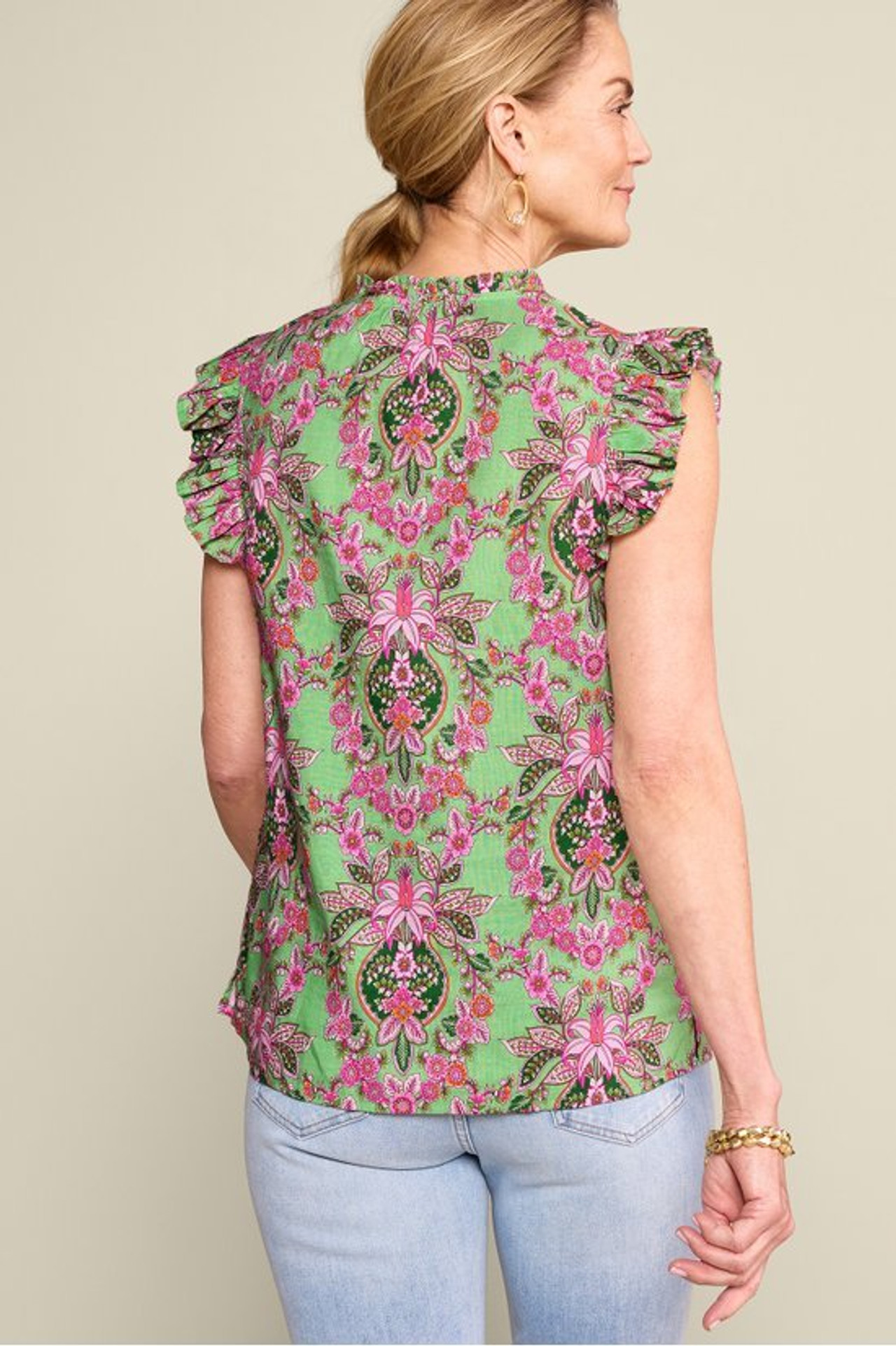 Paige Linen Blend Top - Soft Surroundings Outlet