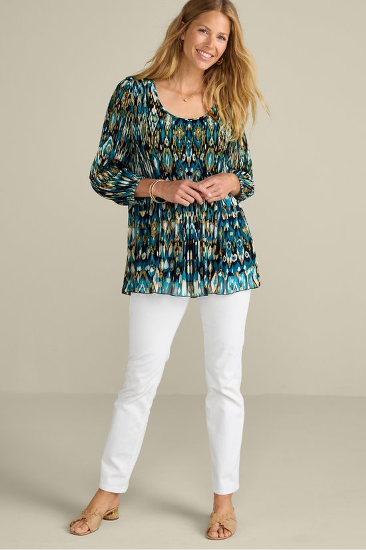 Imrie 3/4 Sleeve Tunic - Soft Surroundings Outlet