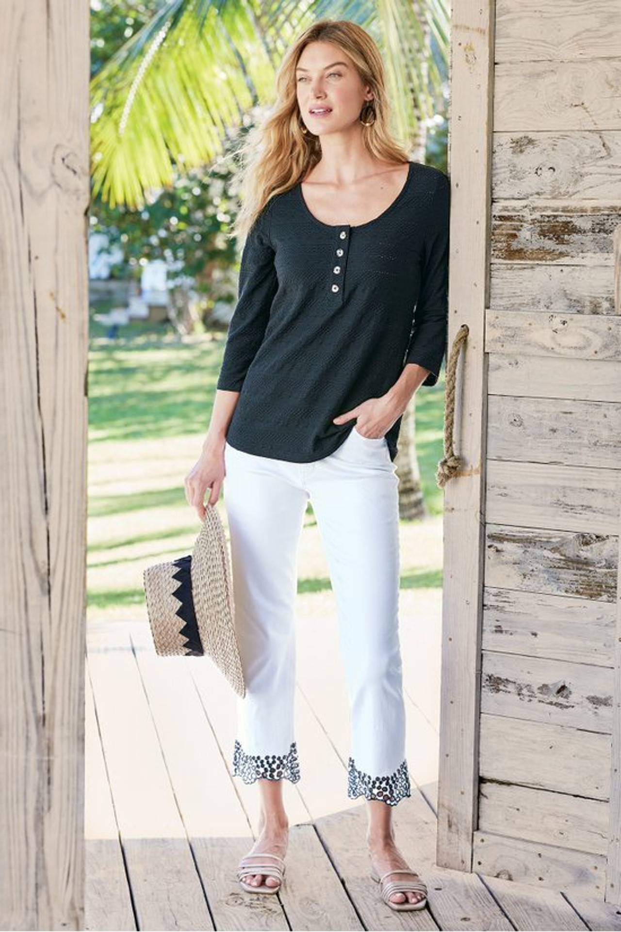 Jude Textured Top - Soft Surroundings Outlet