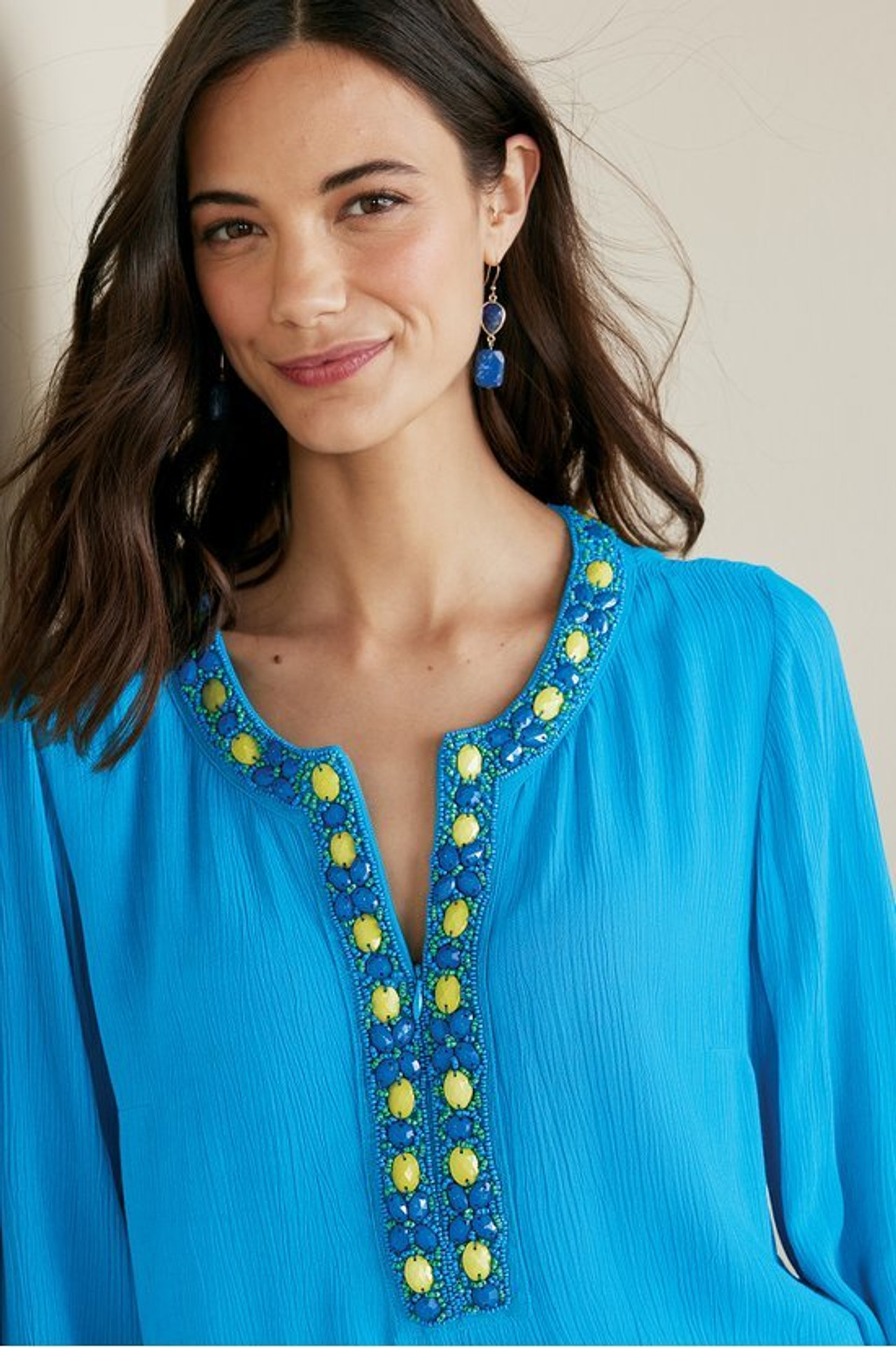 Nellie Gauze Tunic - Soft Surroundings Outlet