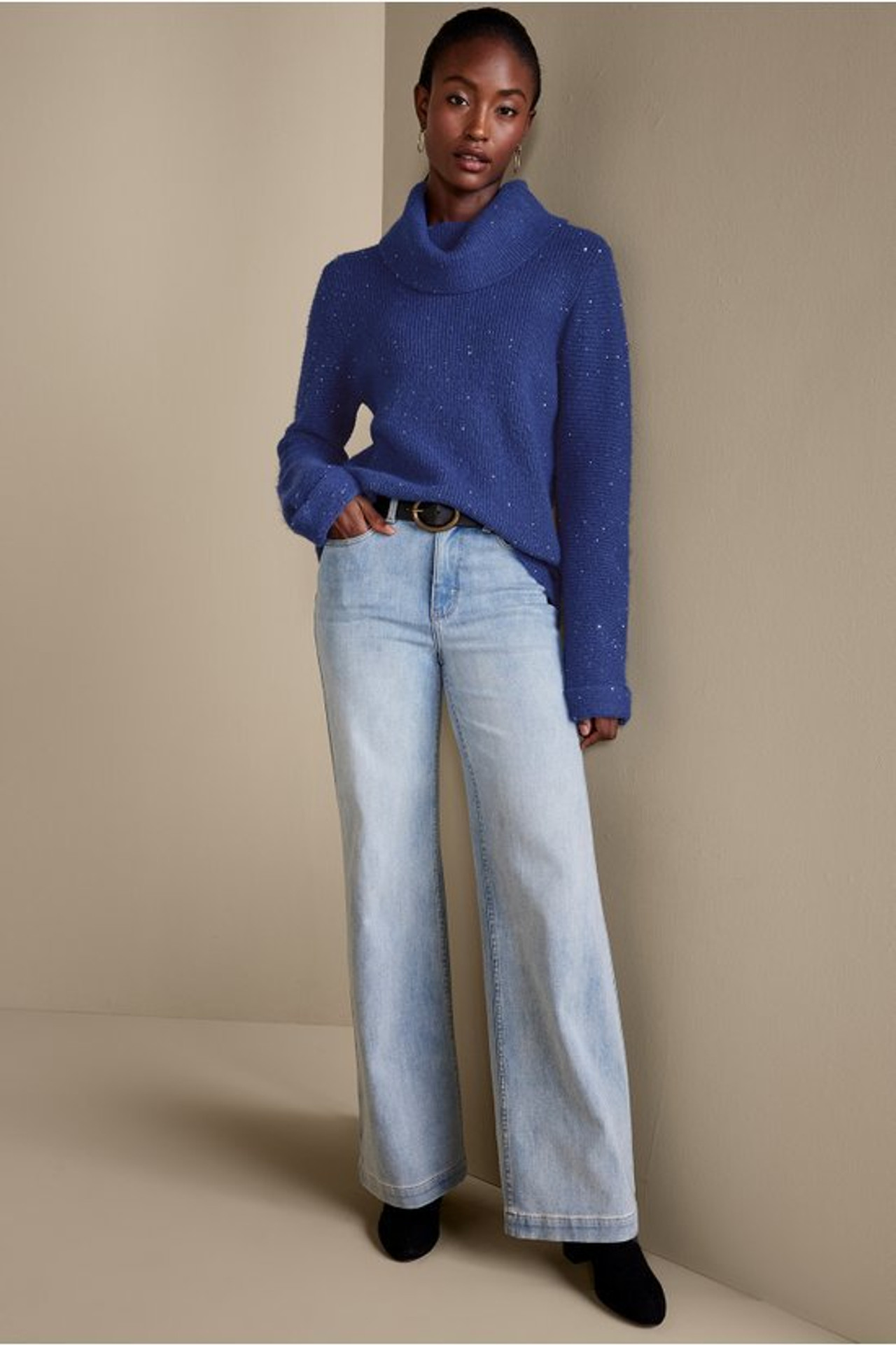 Linley Sequin Sweater - Soft Surroundings Outlet