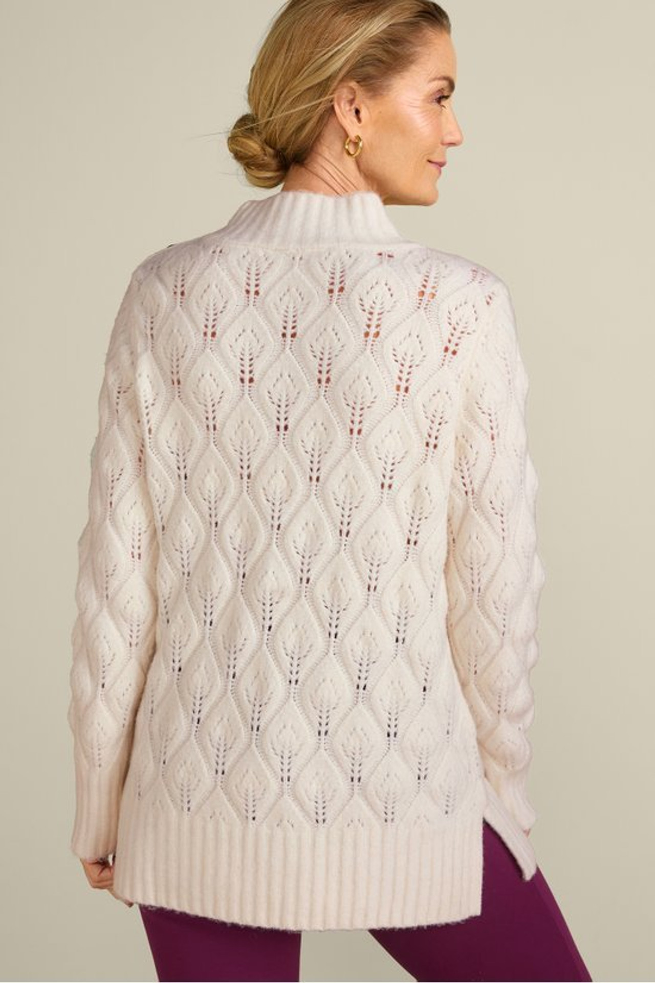 Ensley Button Sweater Tunic - Soft Surroundings Outlet