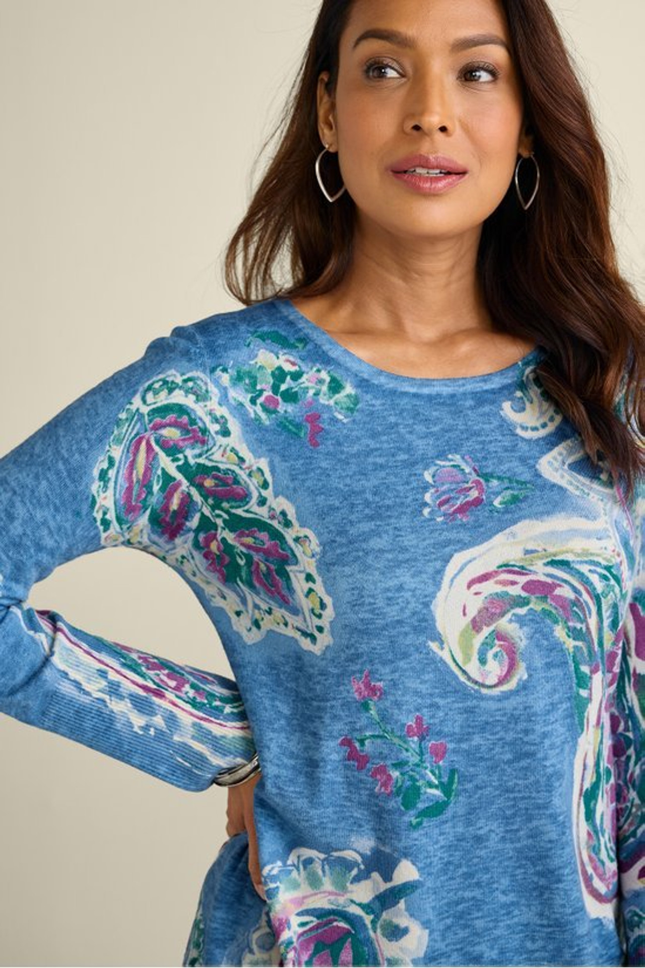 Skylar Printed Tunic - Soft Surroundings Outlet