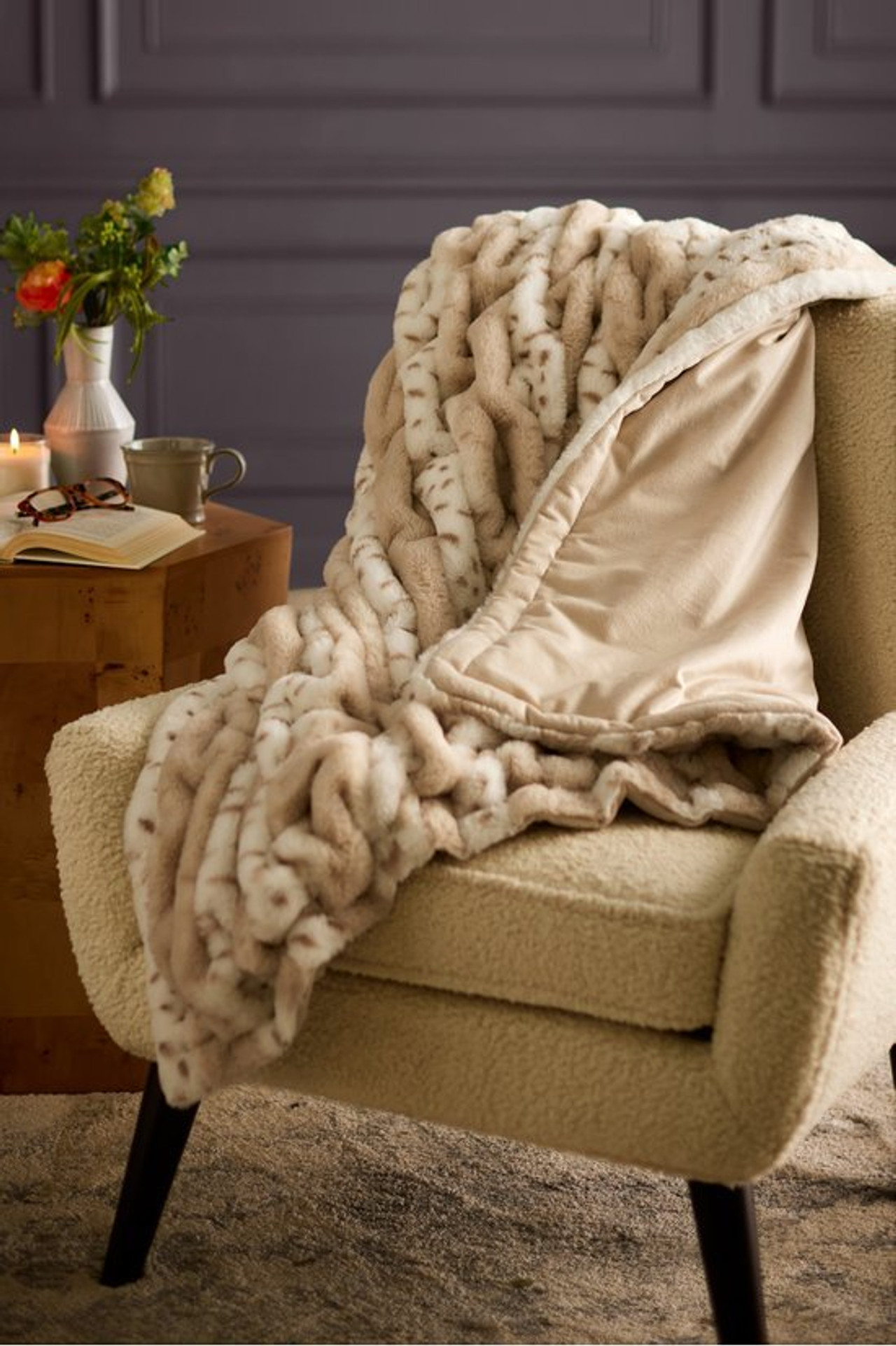 La Parisienne Faux Fur Throw - Soft Surroundings Outlet