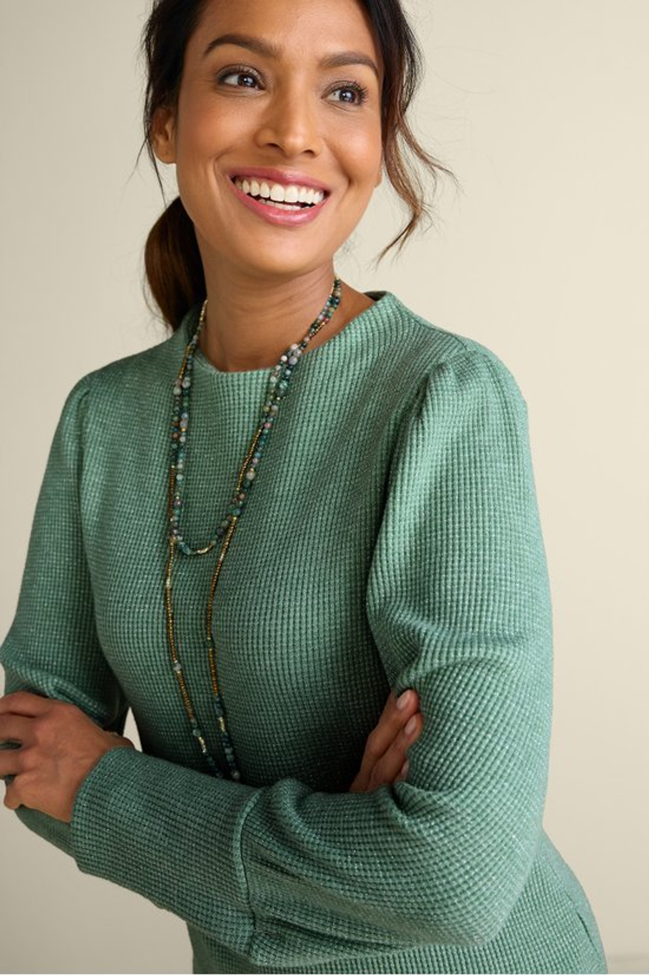 Melina Waffle Pullover - Soft Surroundings Outlet