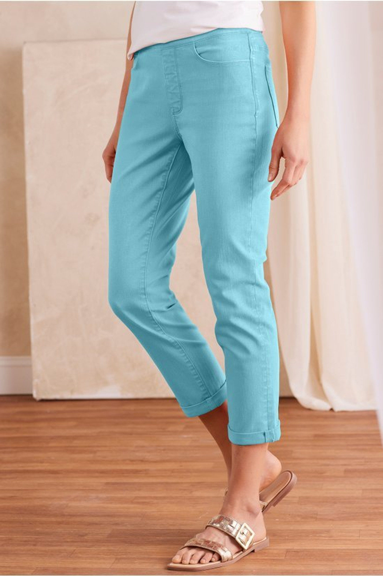 The Ultimate Denim Pull-On Crop - Soft Surroundings Outlet