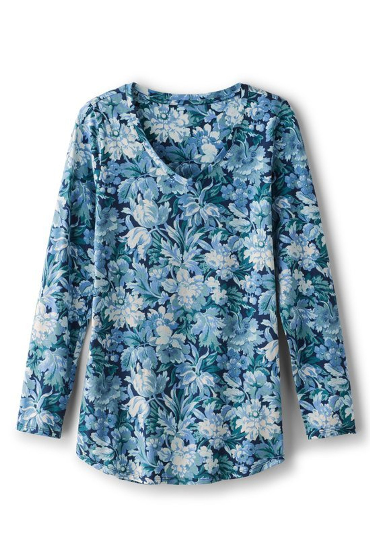 SoftEssential™ Supima® Isabel Long Sleeve Tunic - Soft Surroundings Outlet