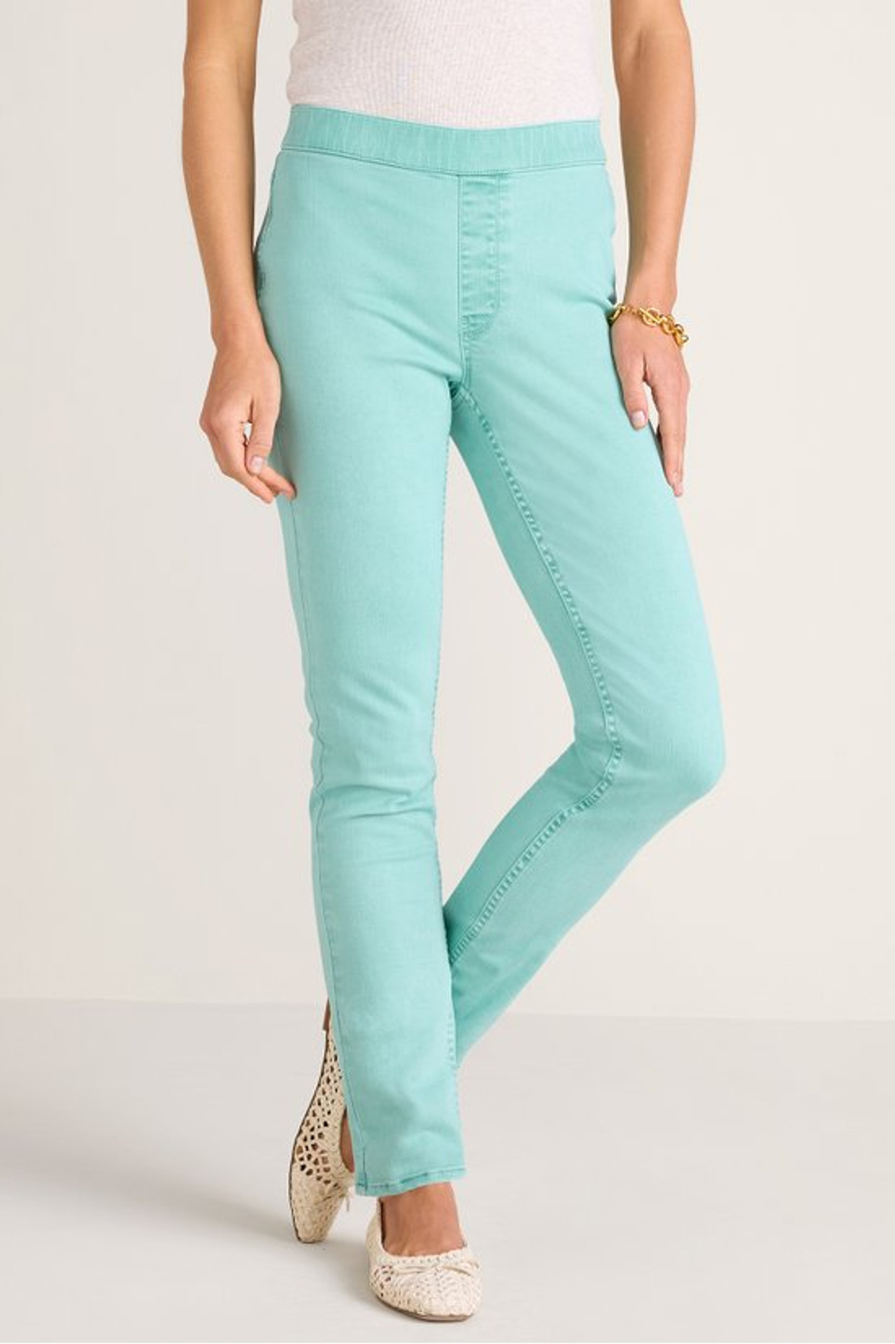 Ultimate Denim Pull-On Slim Leg Jeans - Soft Surroundings Outlet