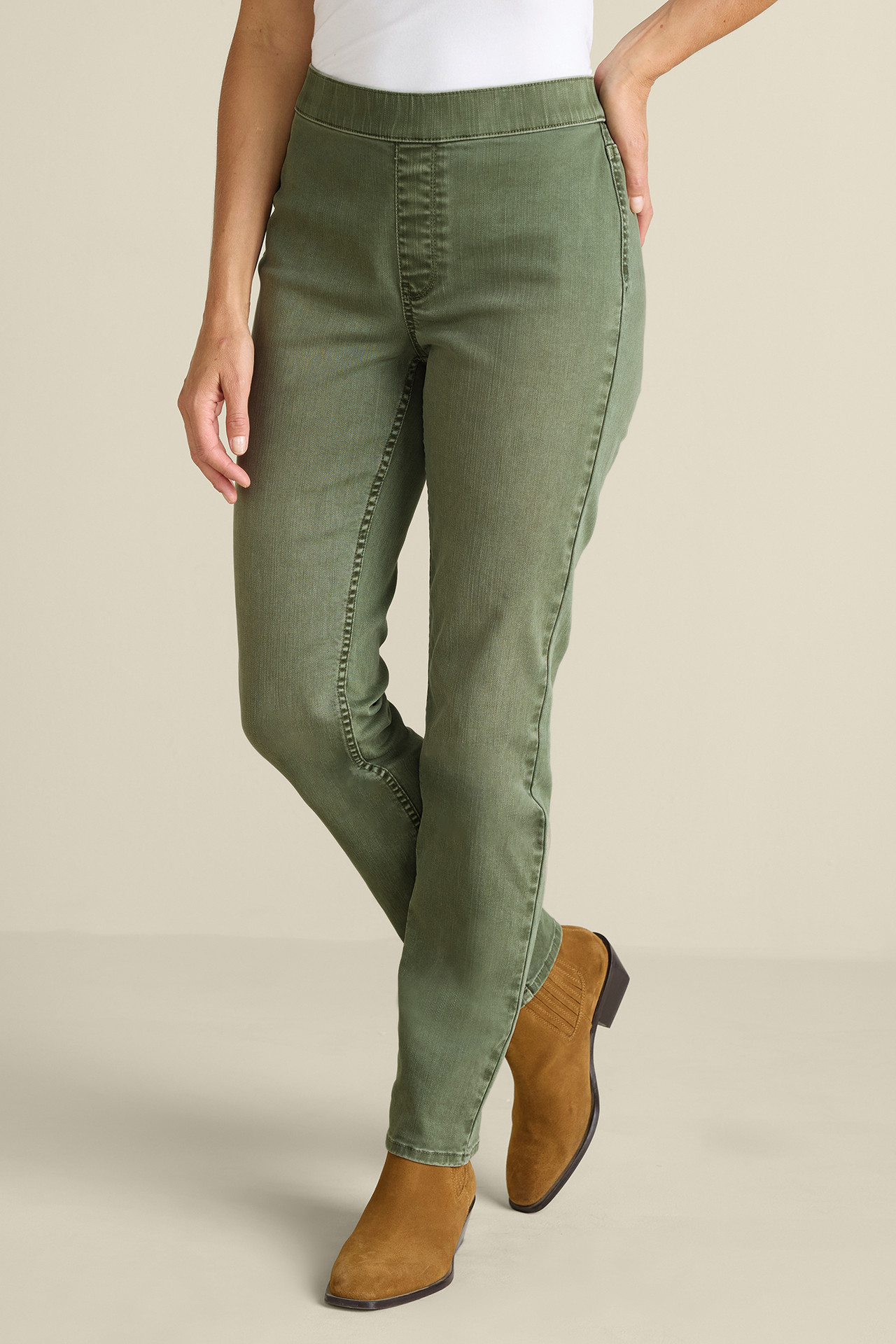 Ultimate Denim Pull-On Slim Leg Jeans - Soft Surroundings Outlet