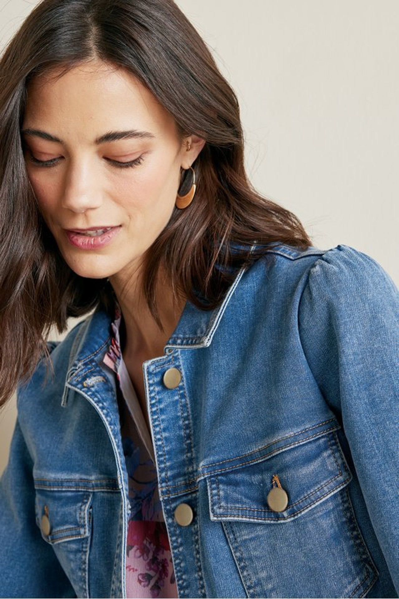Diana Shapely Denim Jacket - Soft Surroundings Outlet