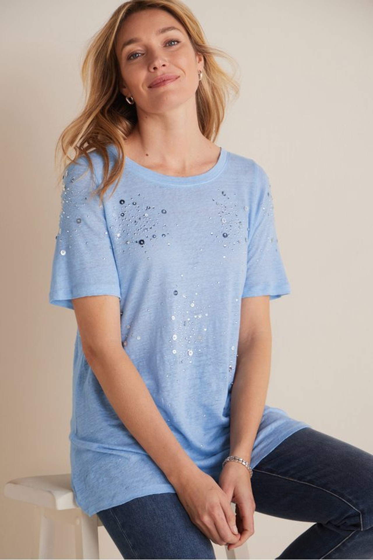 Astra Linen Tee - Soft Surroundings Outlet