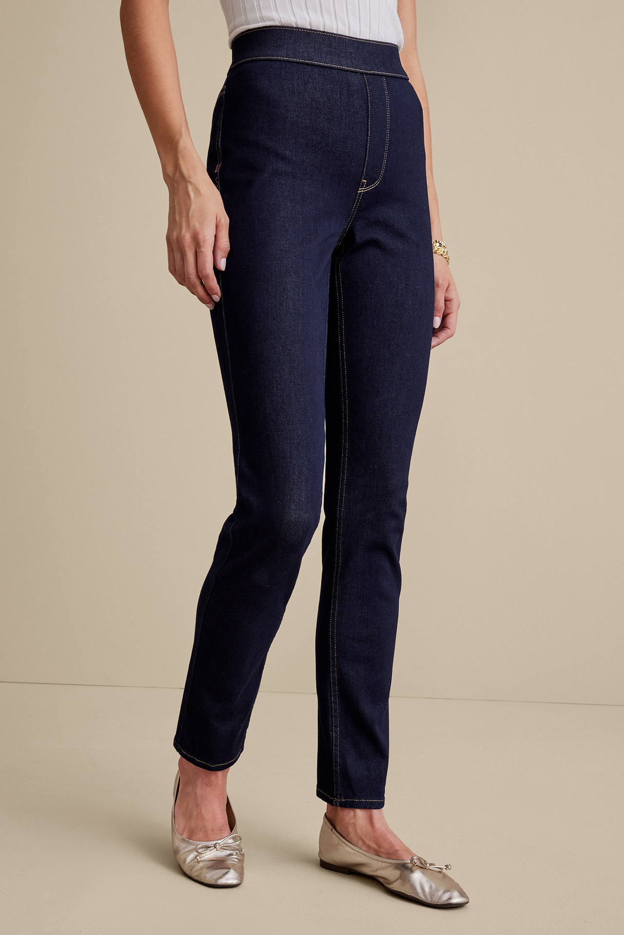 Ultimate Denim Pull-On Slim Leg Jeans - Soft Surroundings Outlet