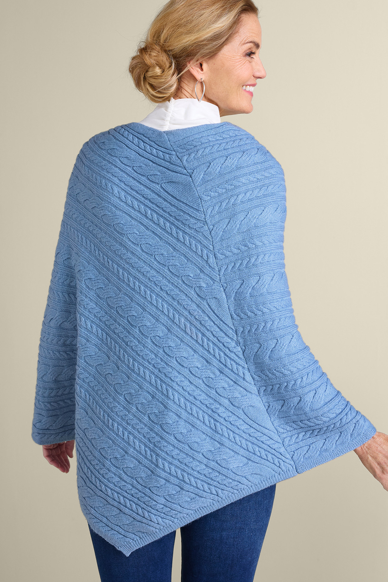 Aren Cable Poncho - Soft Surroundings Outlet
