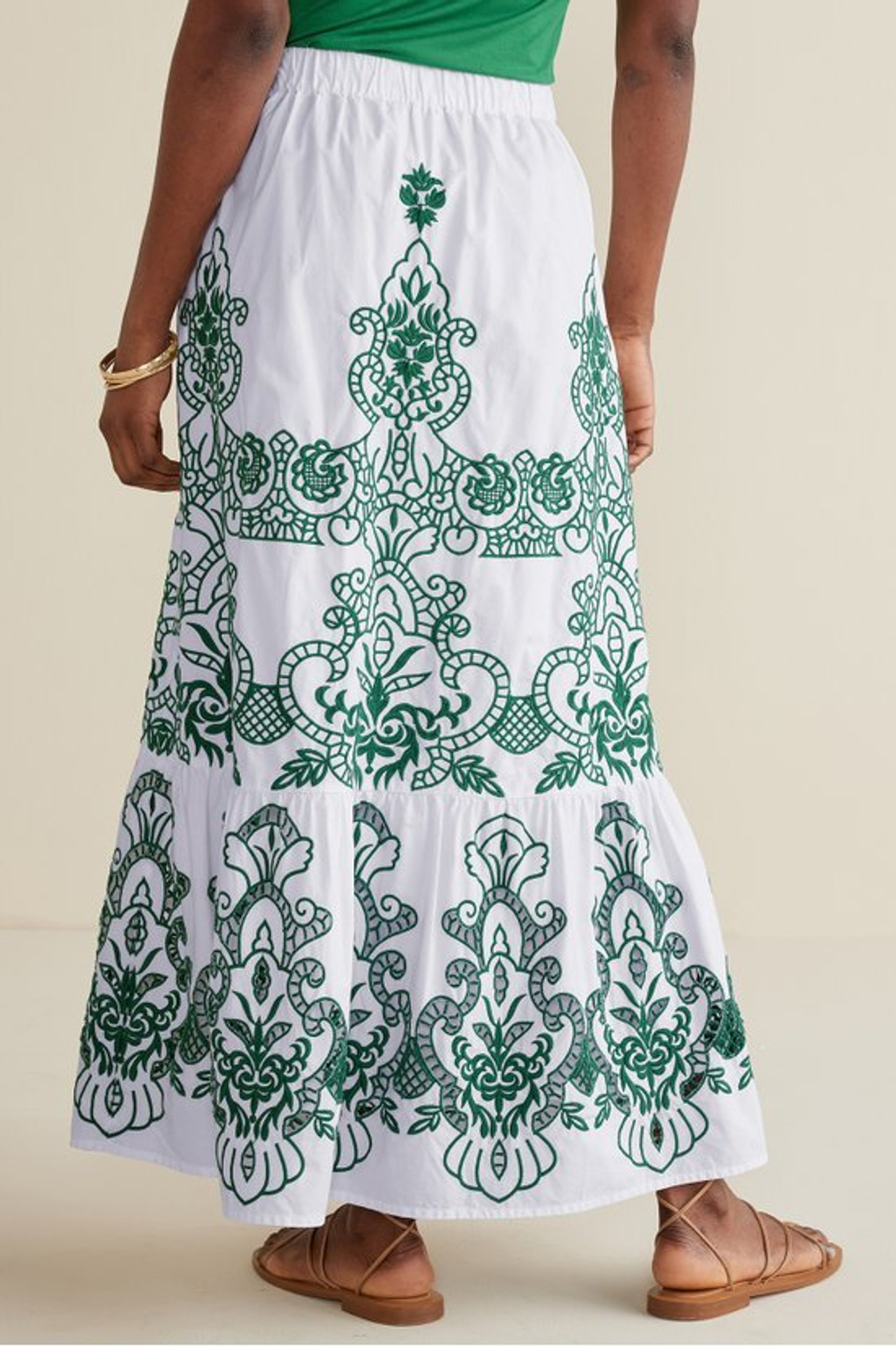 Ramona Embroidered Maxi Skirt - Soft Surroundings Outlet