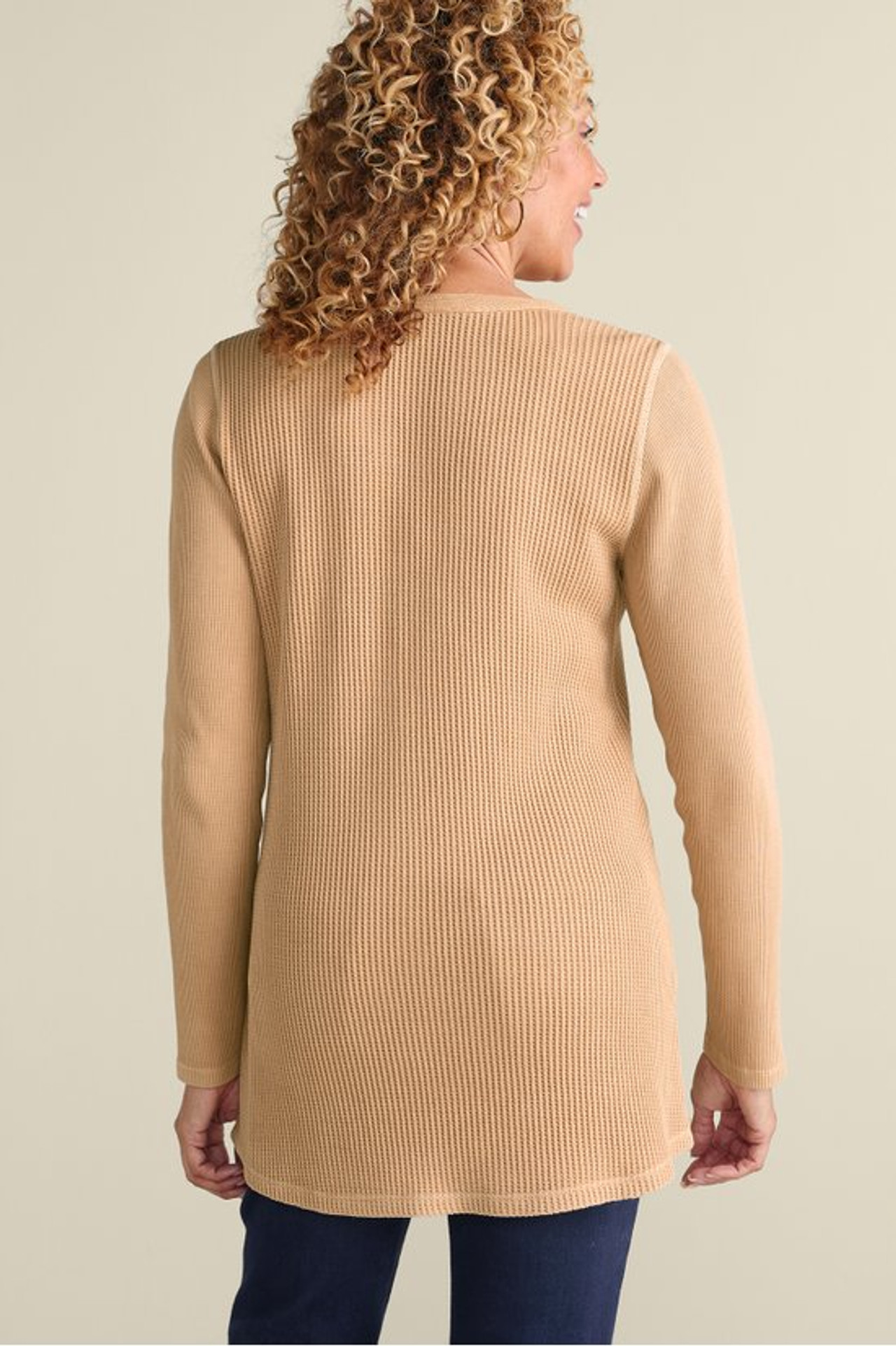 Glenda Waffle Tunic - Soft Surroundings Outlet