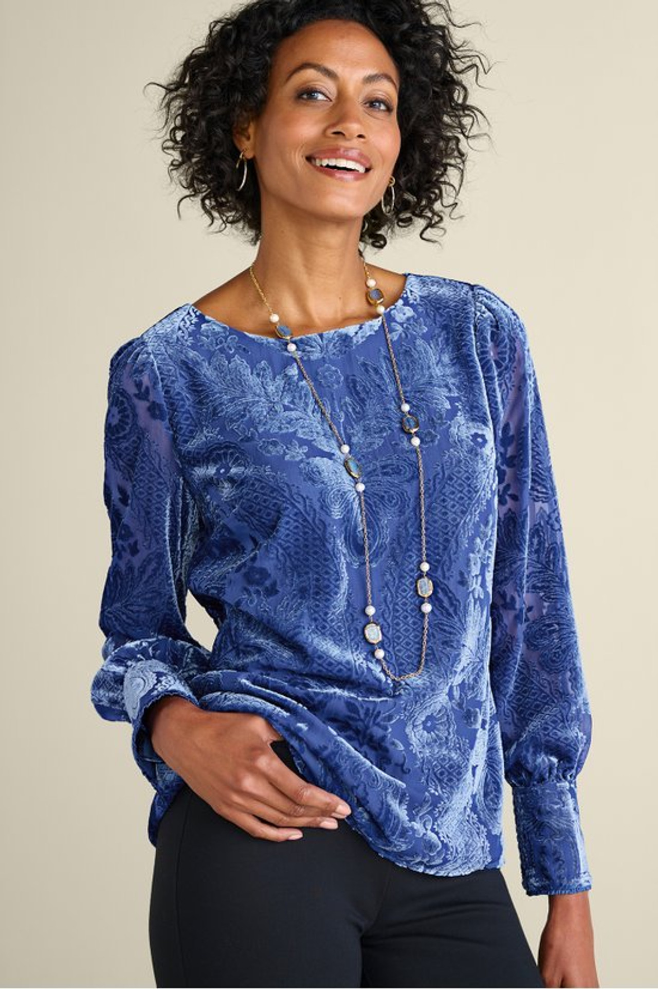 Vanetta Velvet Top - Soft Surroundings Outlet