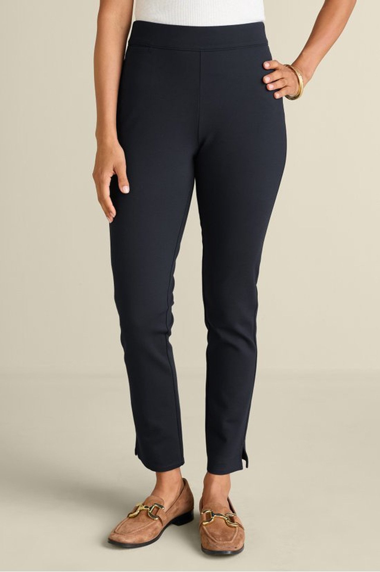 SoftEssential™ Ponte Slim Leg Pants - Soft Surroundings Outlet