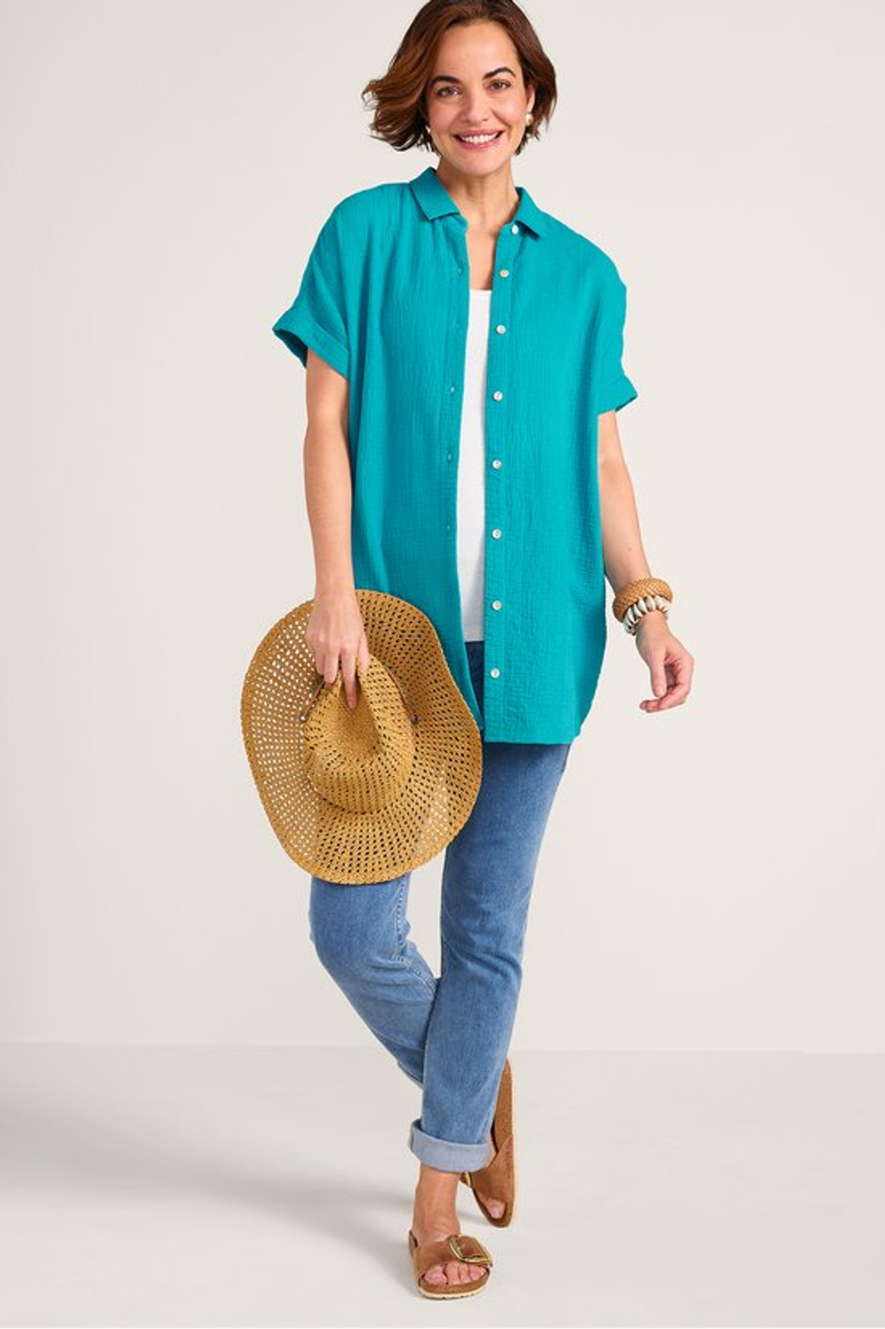 Je Veux Gauze Top - Soft Surroundings Outlet