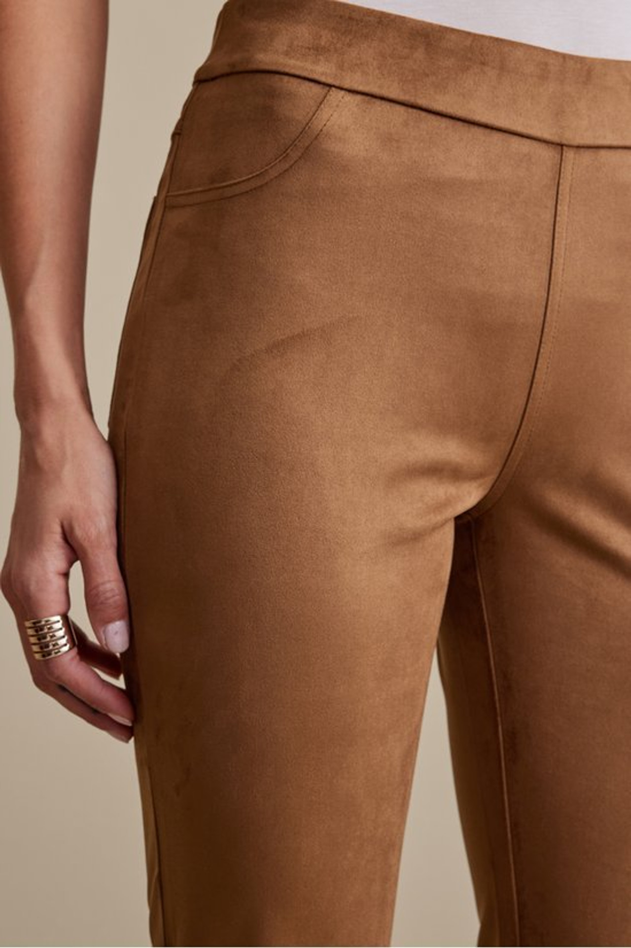 Faux Suede Bootcut Pants - Soft Surroundings Outlet