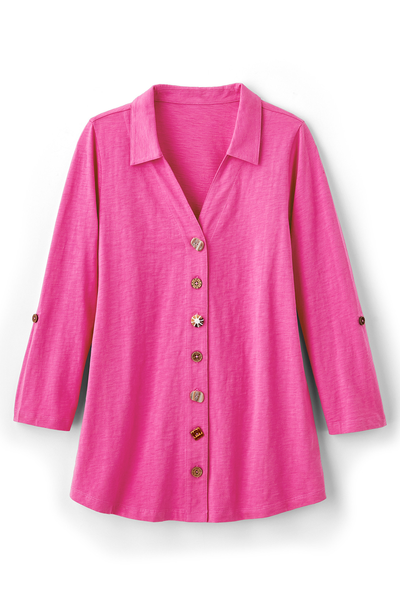 Danielle 3/4 Sleeve Tunic - Soft Surroundings Outlet