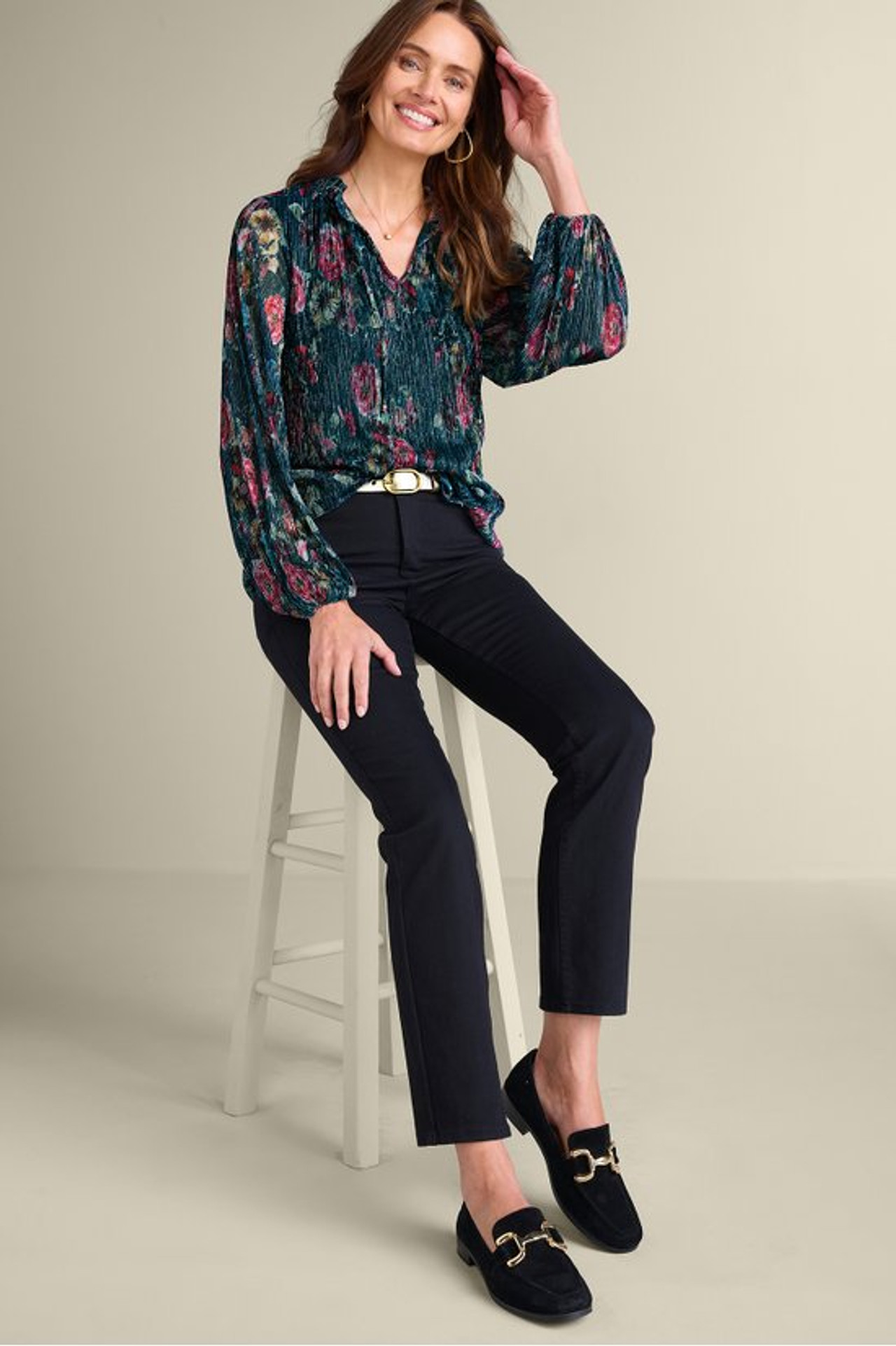Yvonne Shimmer Top - Soft Surroundings Outlet