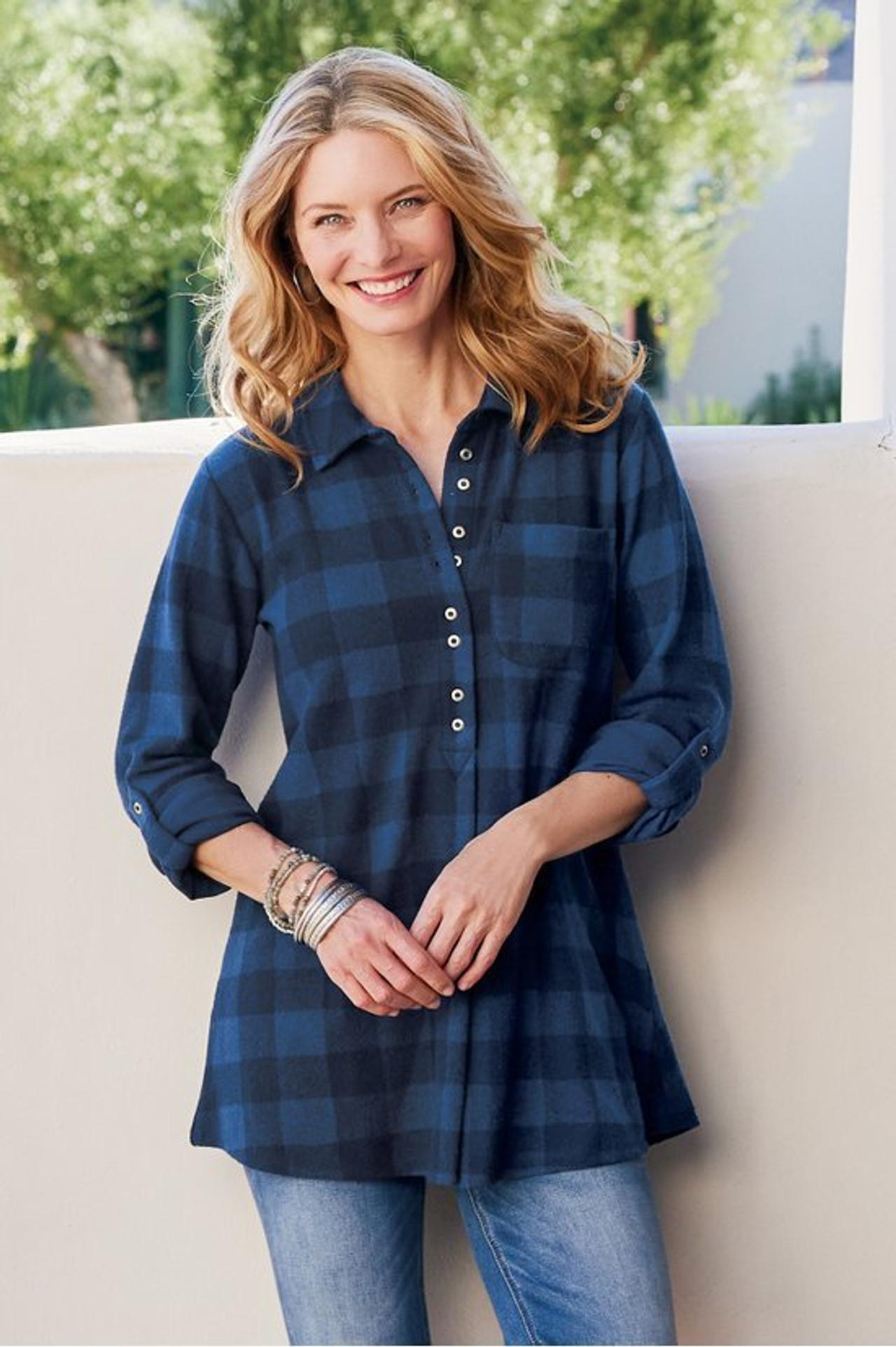 Mad About Plaid Tunic - Soft Surroundings Outlet
