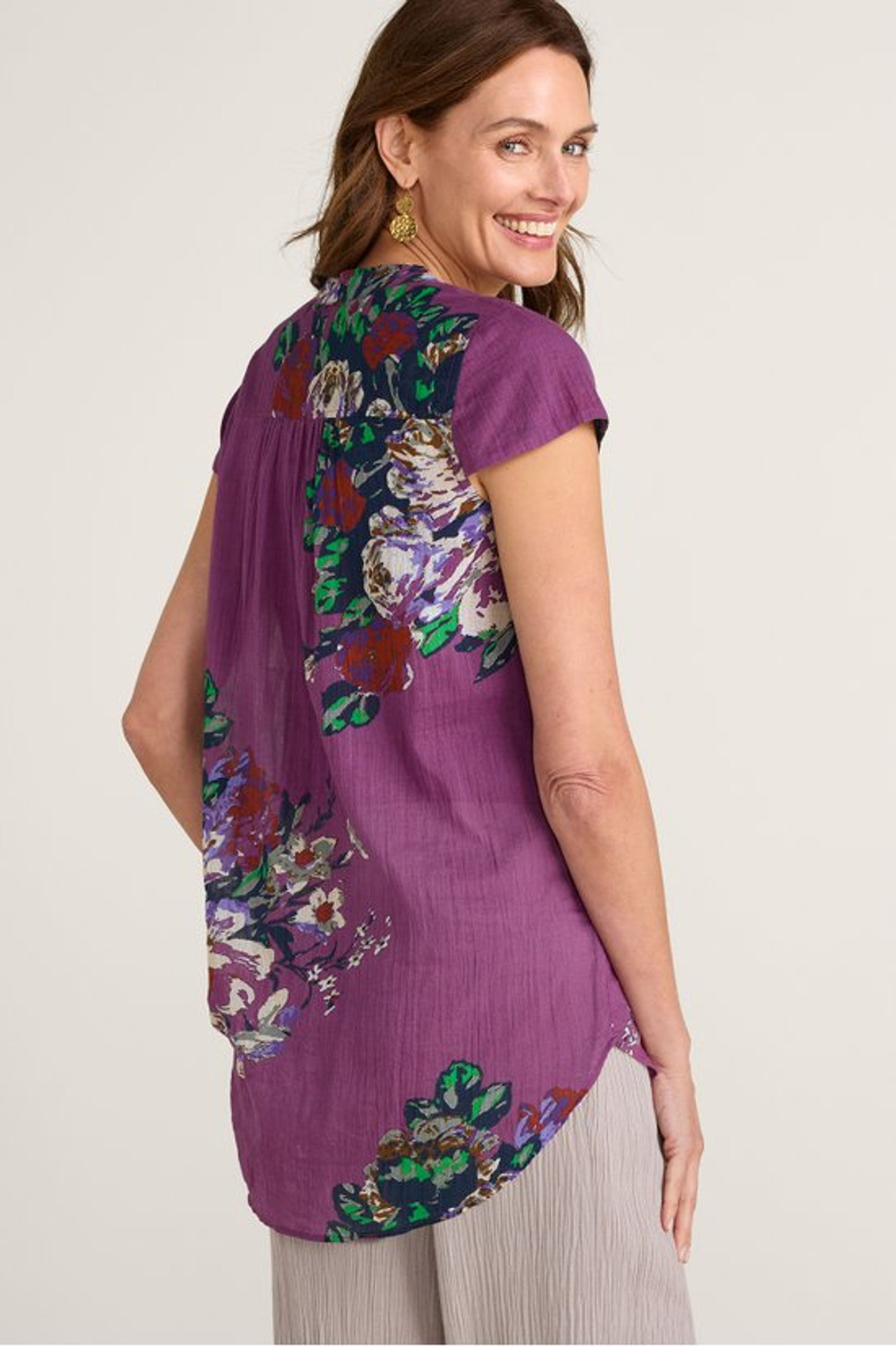 Bouquet of Roses Tunic - Soft Surroundings Outlet