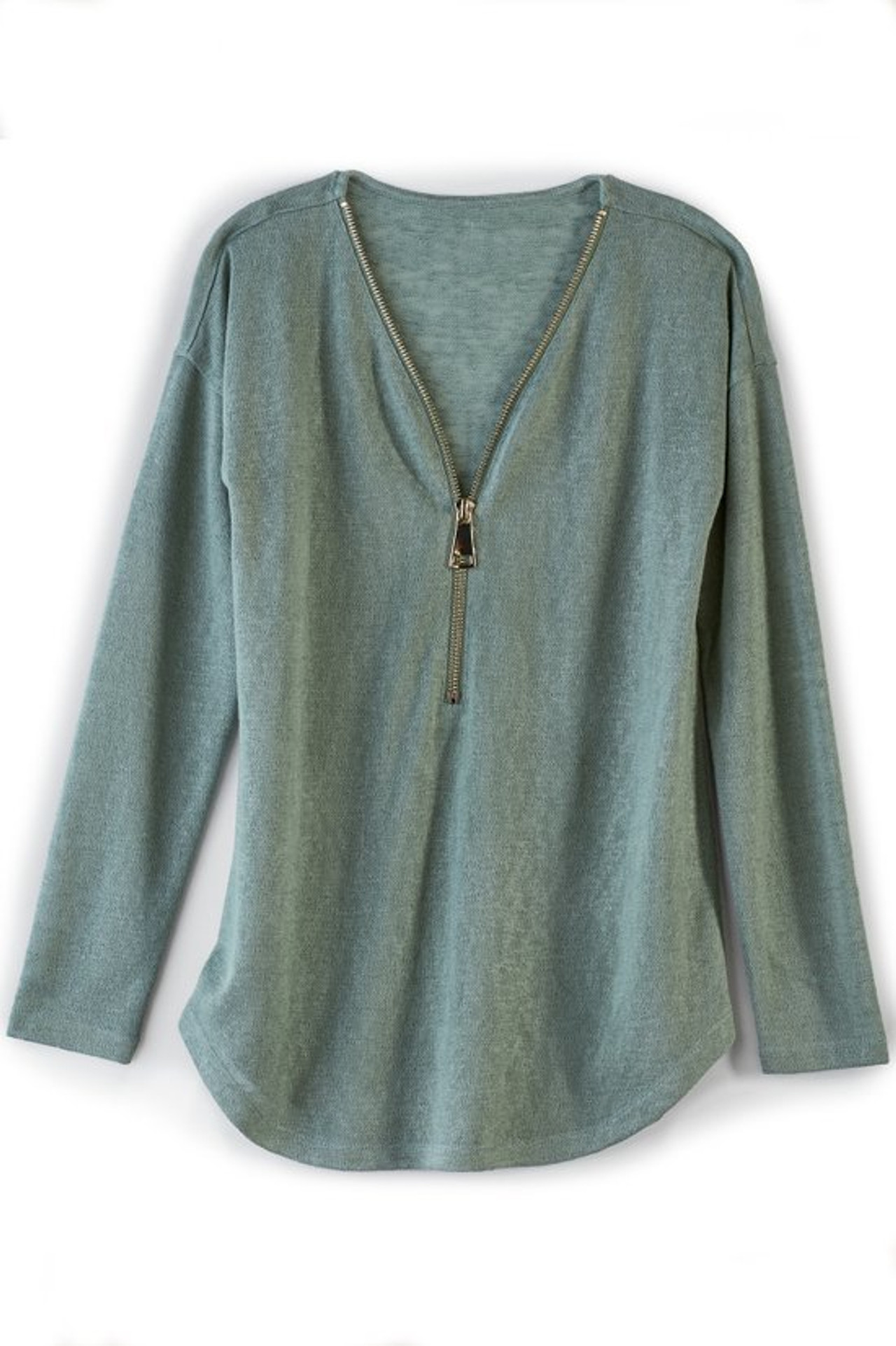 Valentina Zip Sweater - Soft Surroundings Outlet