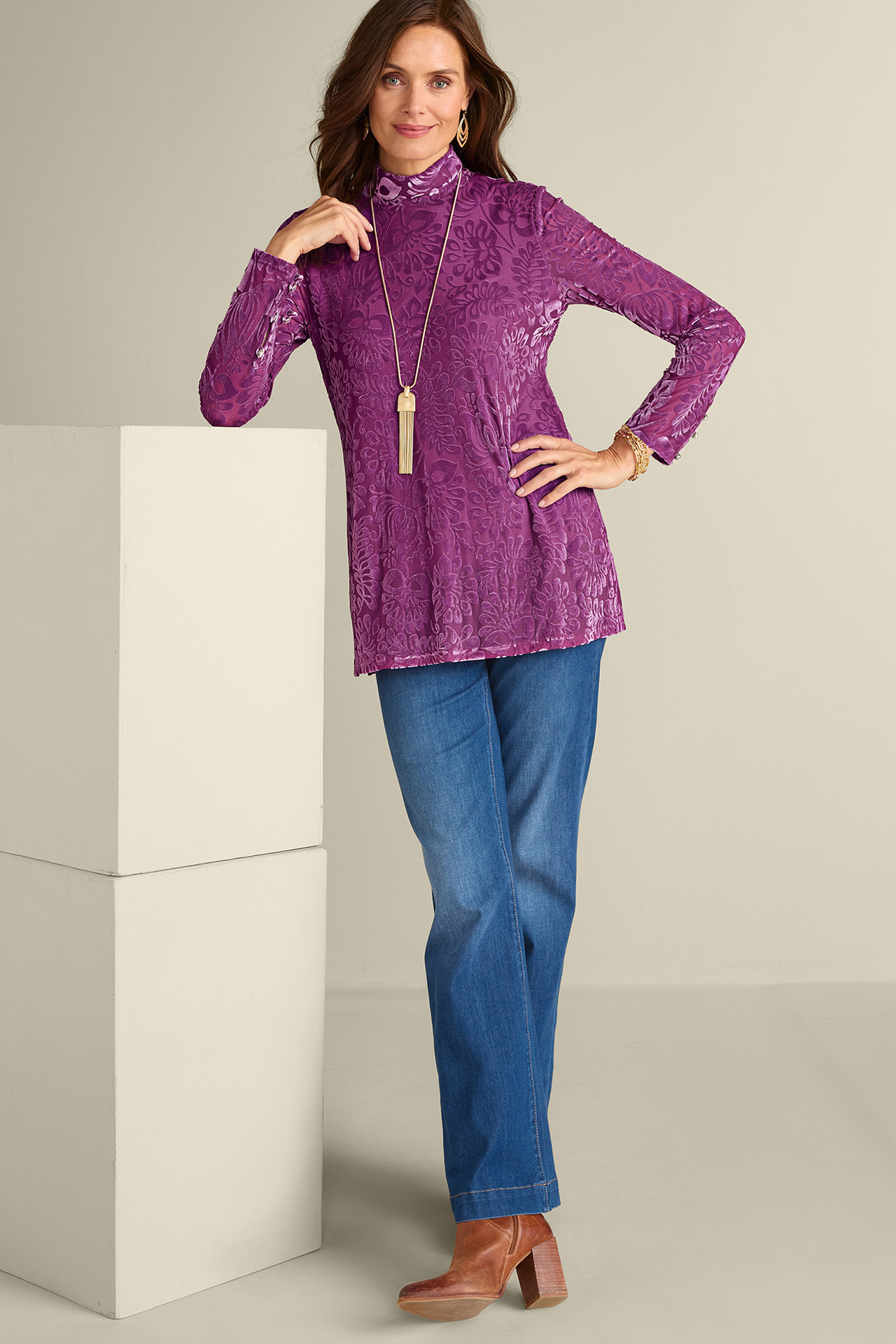 Walden Velvet Turtleneck - Soft Surroundings Outlet