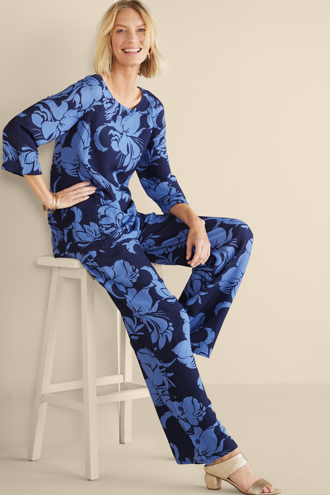 Oceo Gauze Wide-Leg Pants - Soft Surroundings Outlet