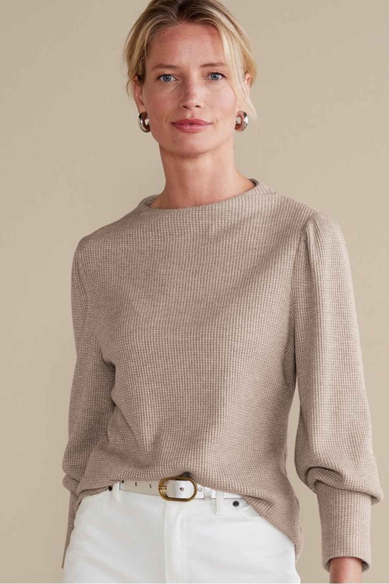 Melina Waffle Pullover - Soft Surroundings Outlet
